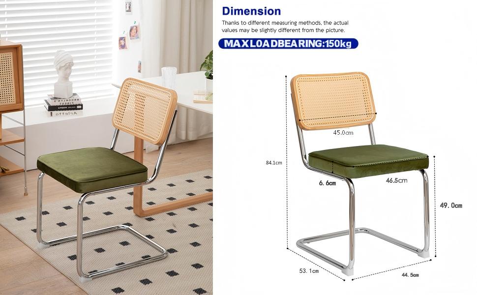 Dimensions du chaise de salle à manger