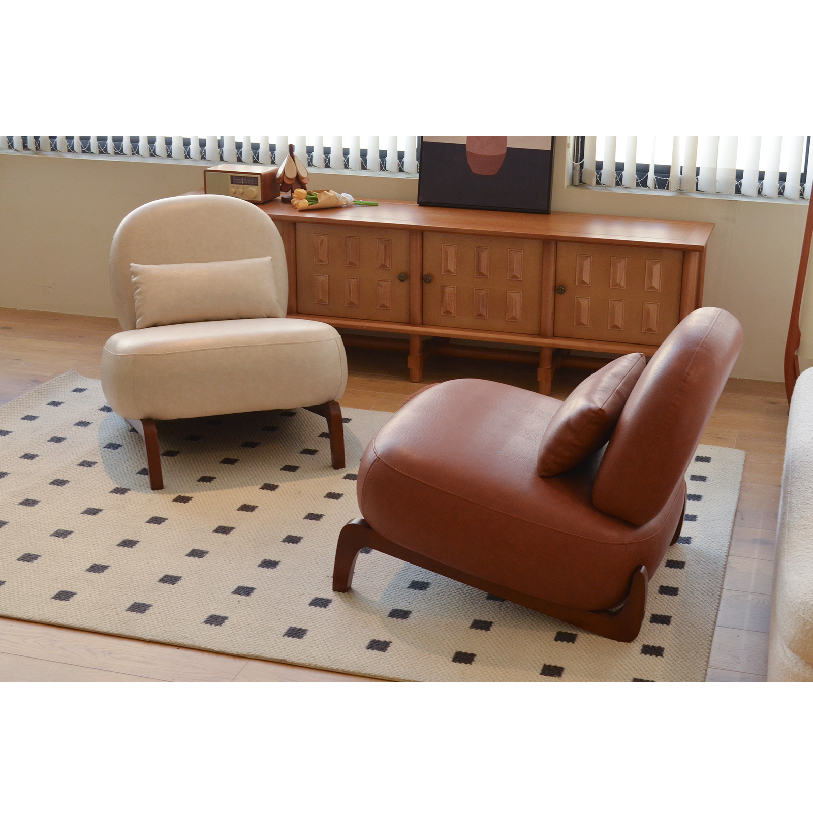 Détail du fauteuil d'appoint