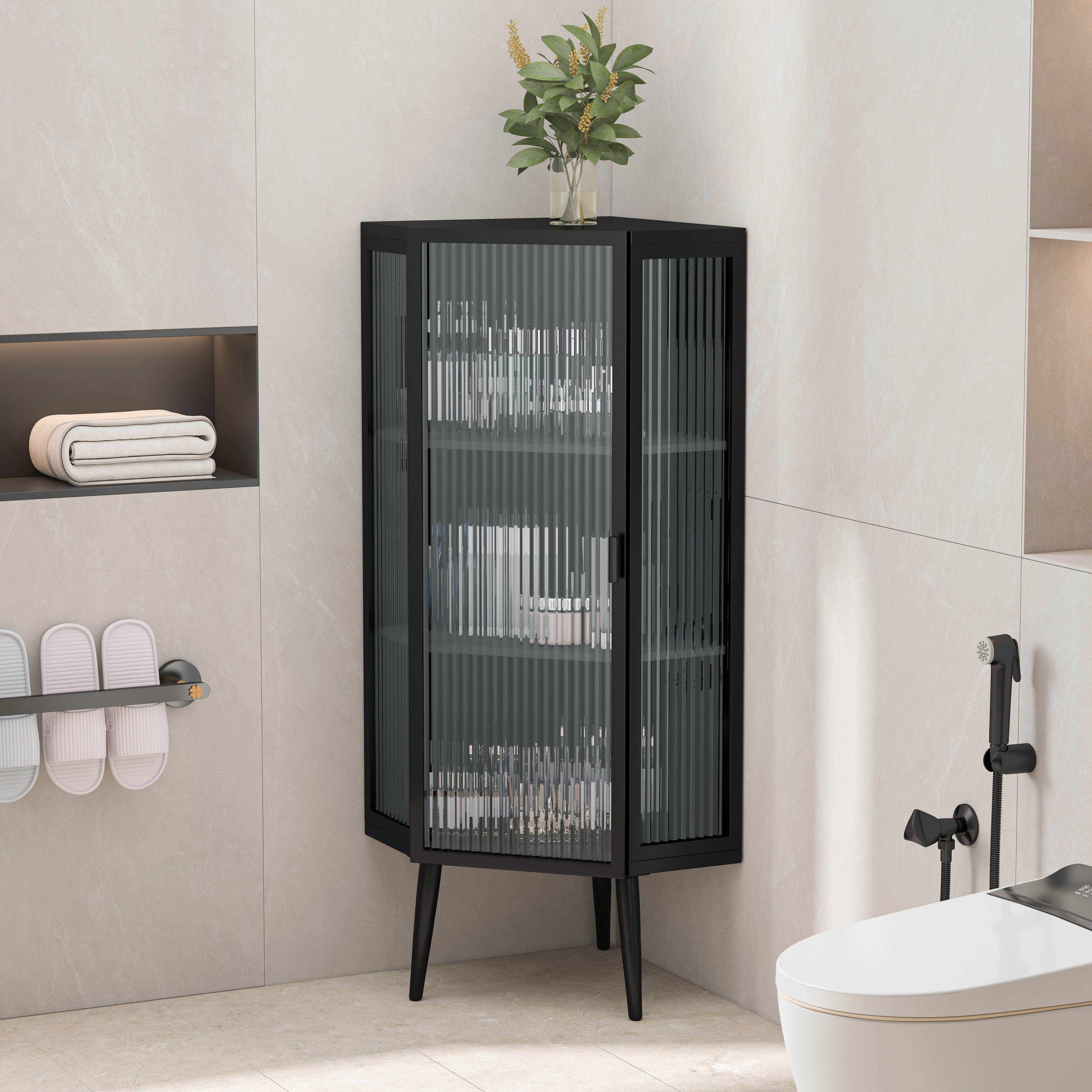 Détail du meuble de rangement