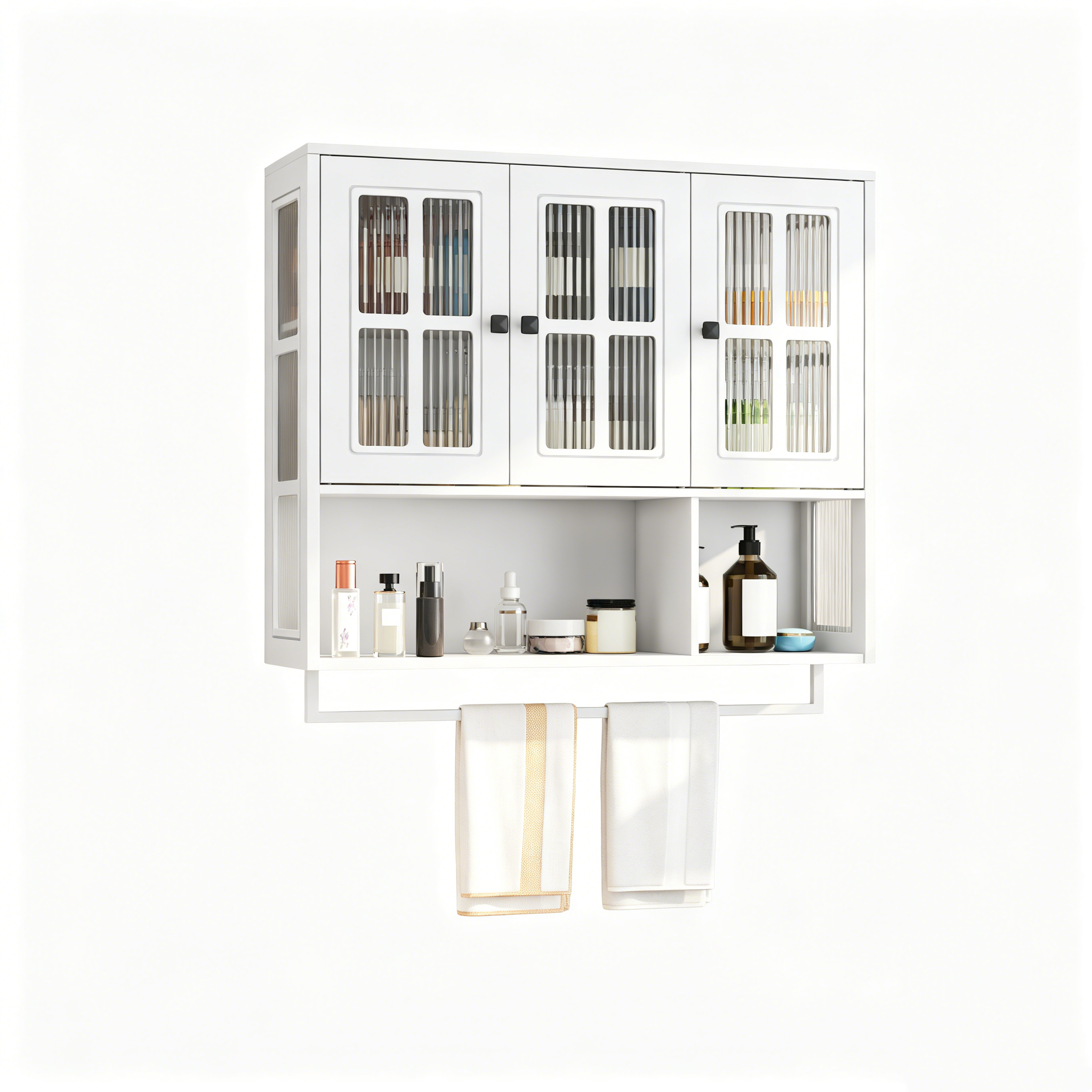 Détail du meuble de rangement