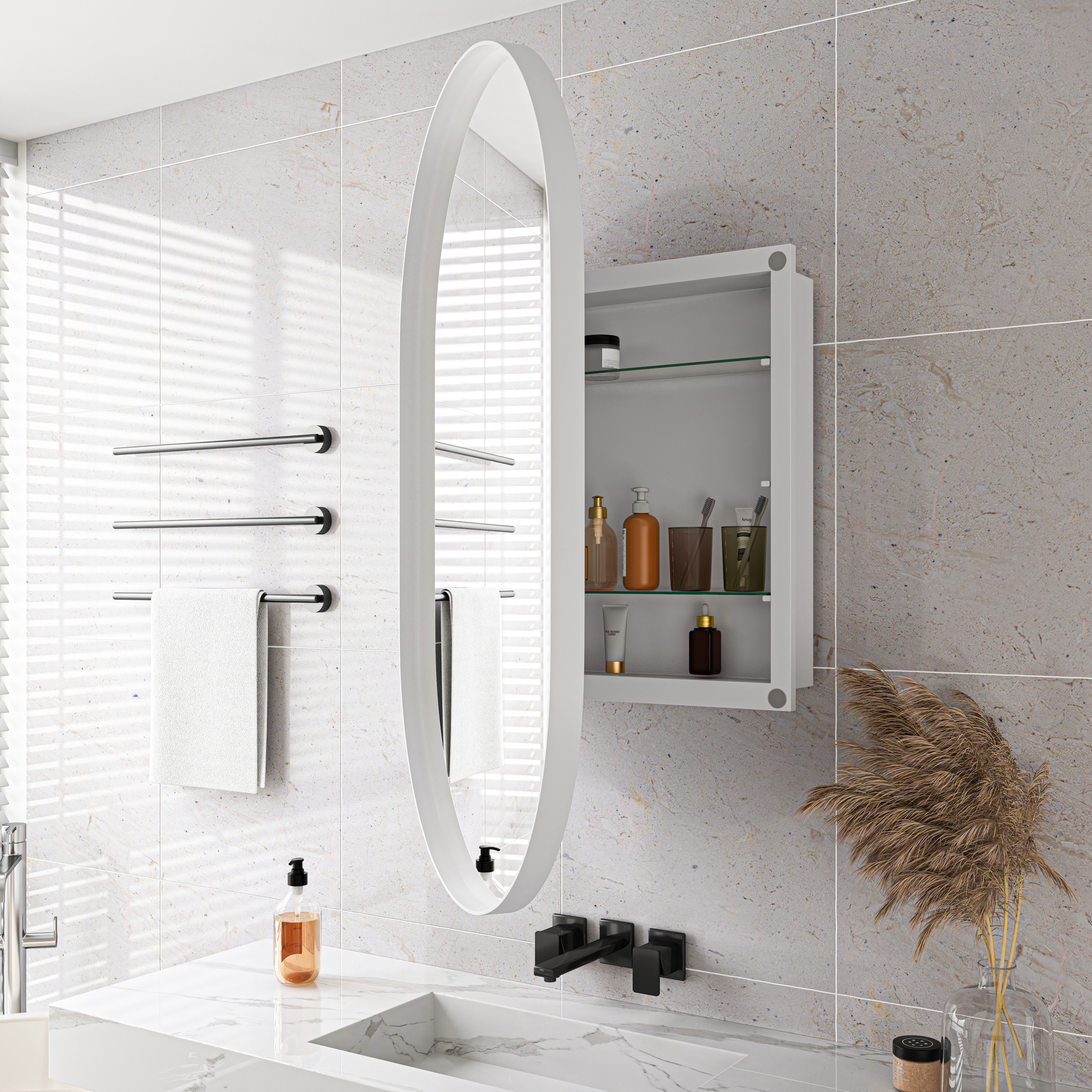Détail du miroir
