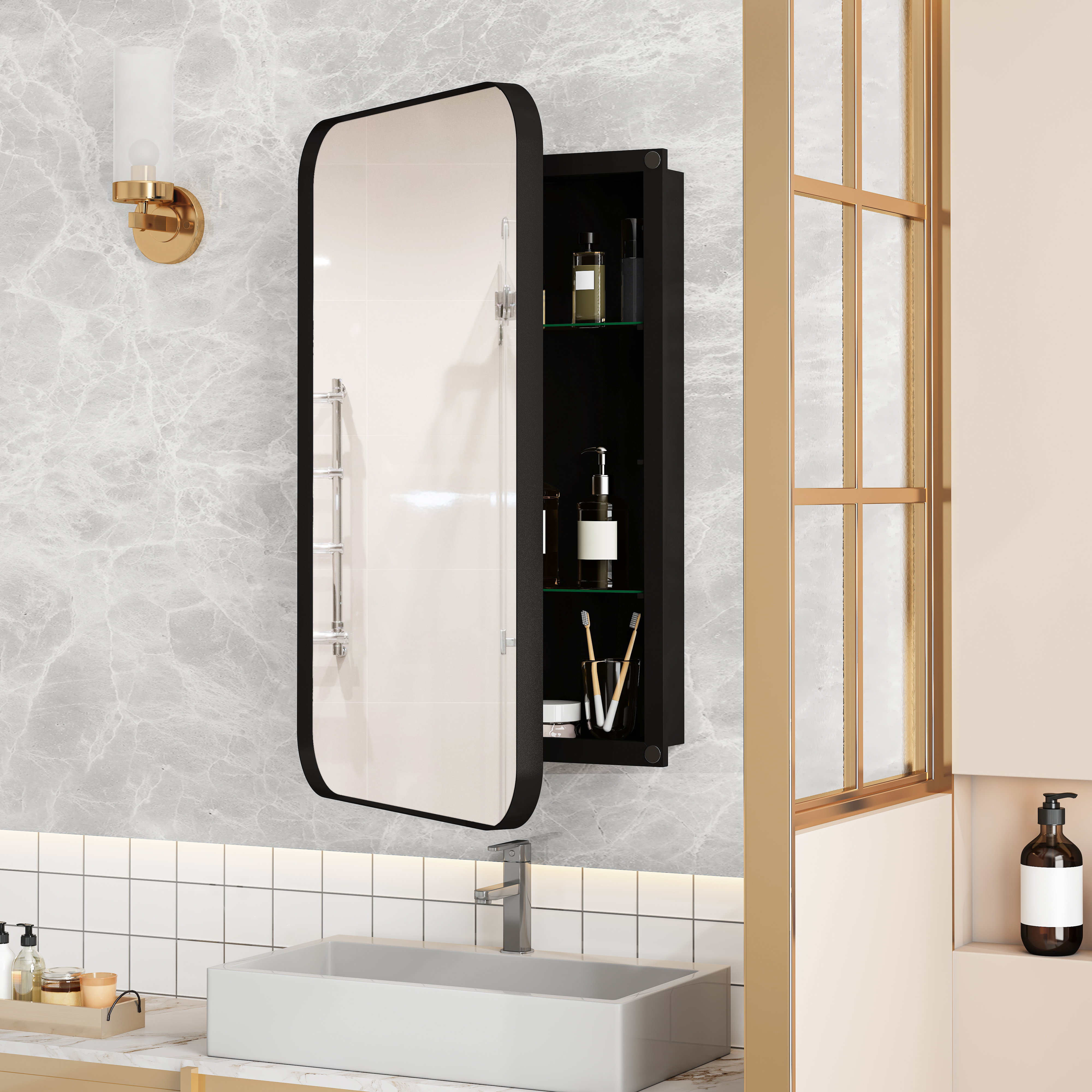 Détail du miroir