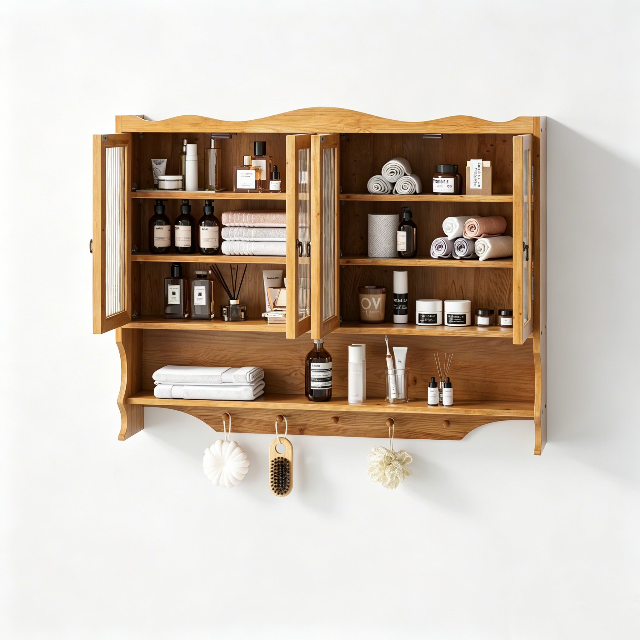 Détail du meuble de rangement
