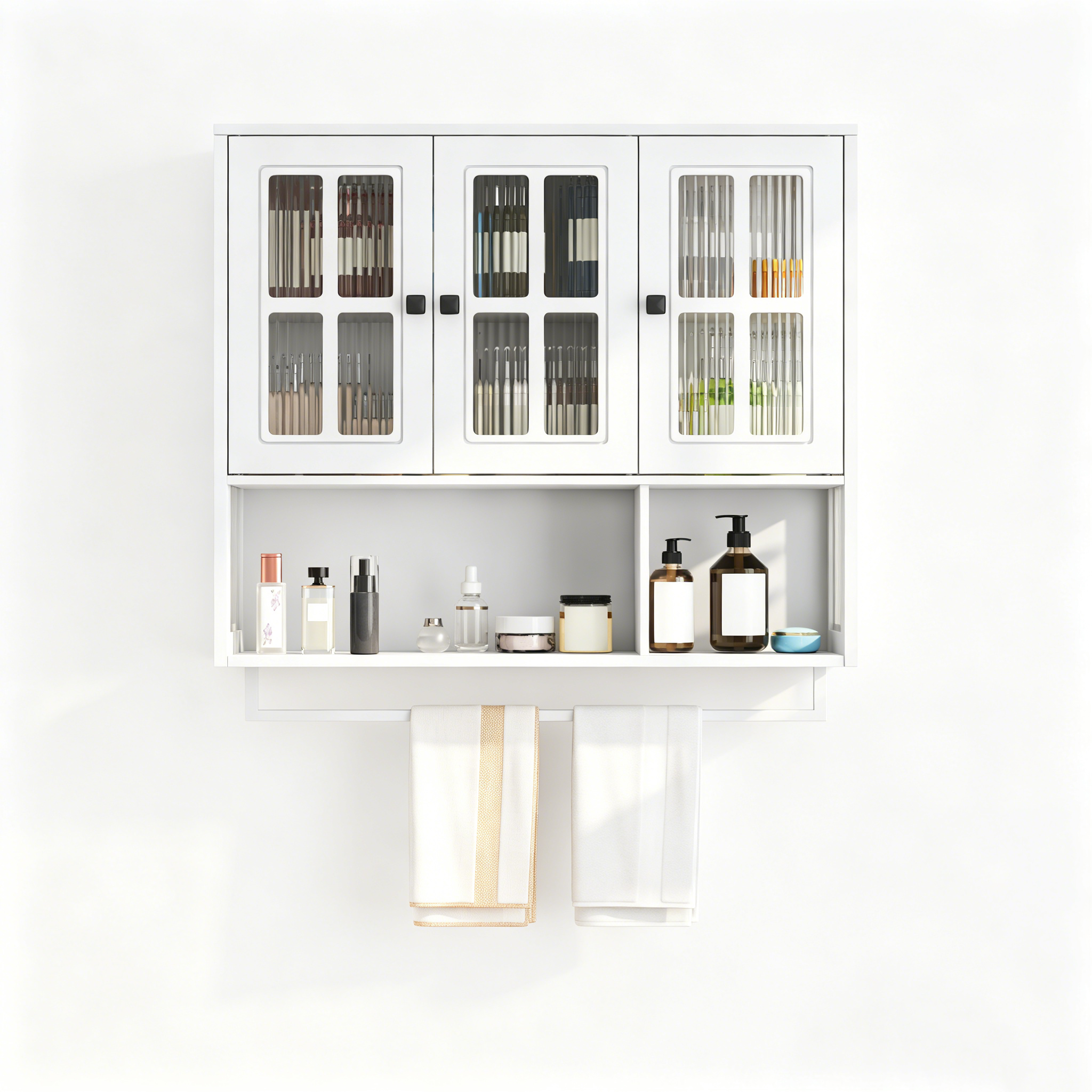 Détail du meuble de rangement