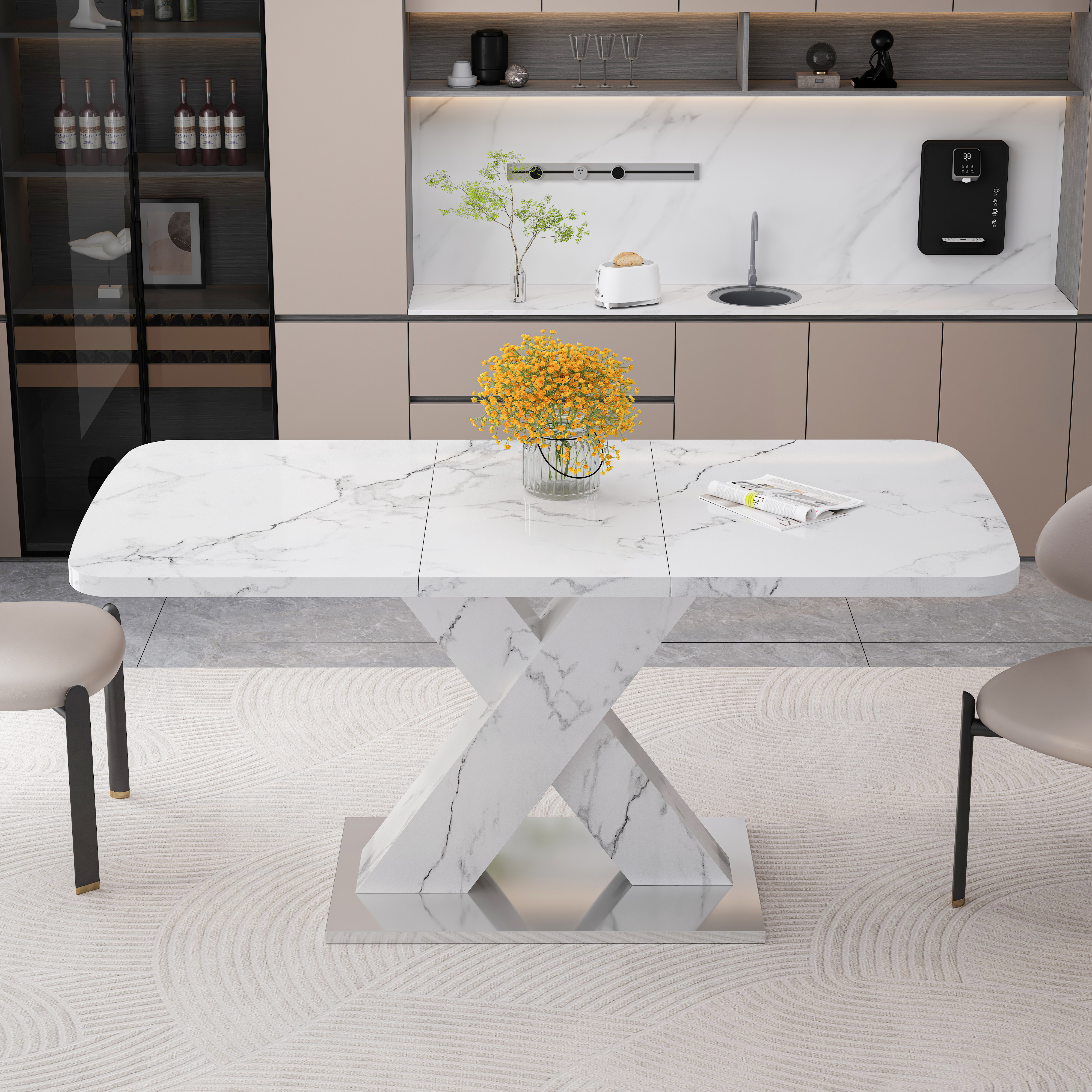 Détail du table à manger