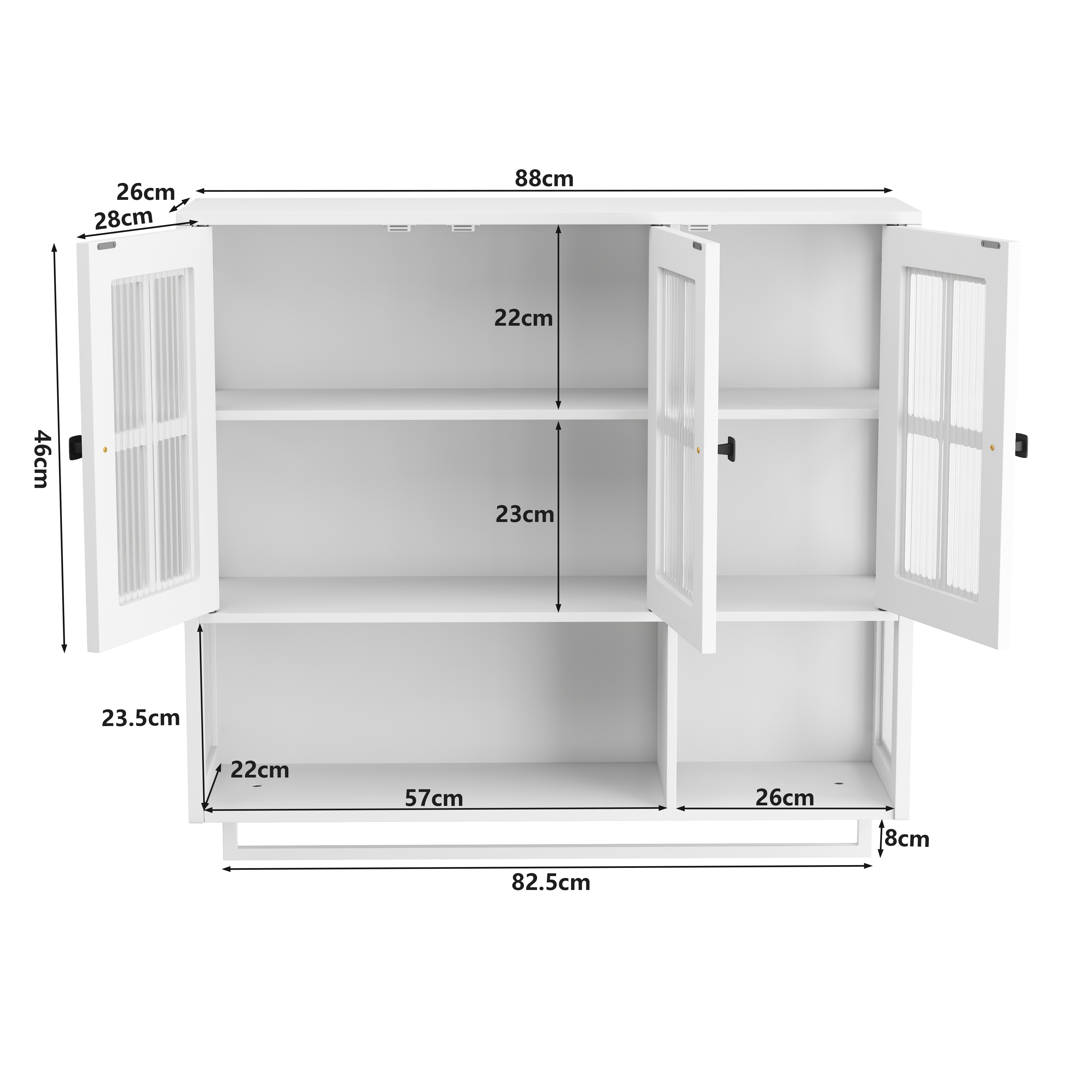 Dimensions du meuble de rangement