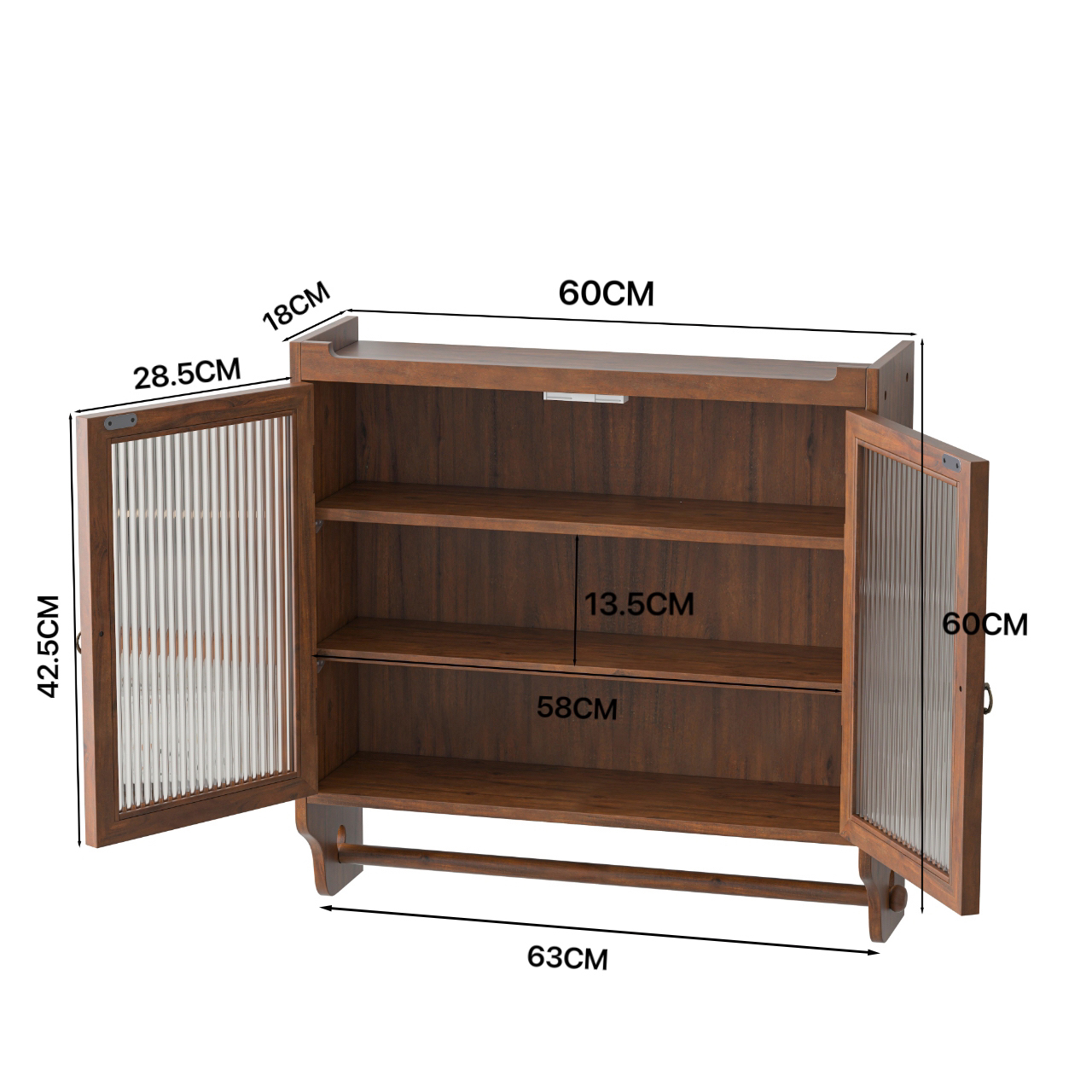 Dimensions du meuble de rangement