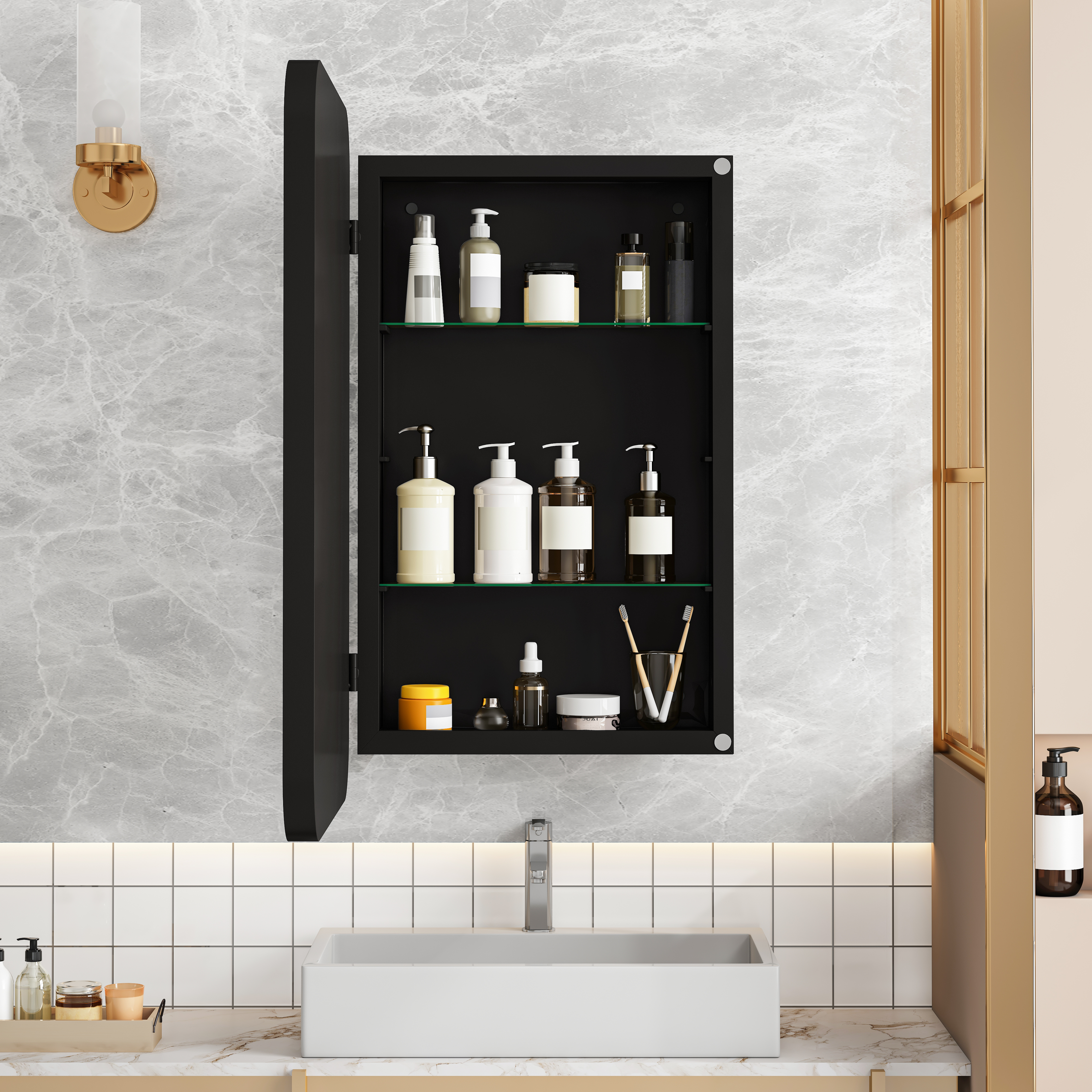 Détail du miroir