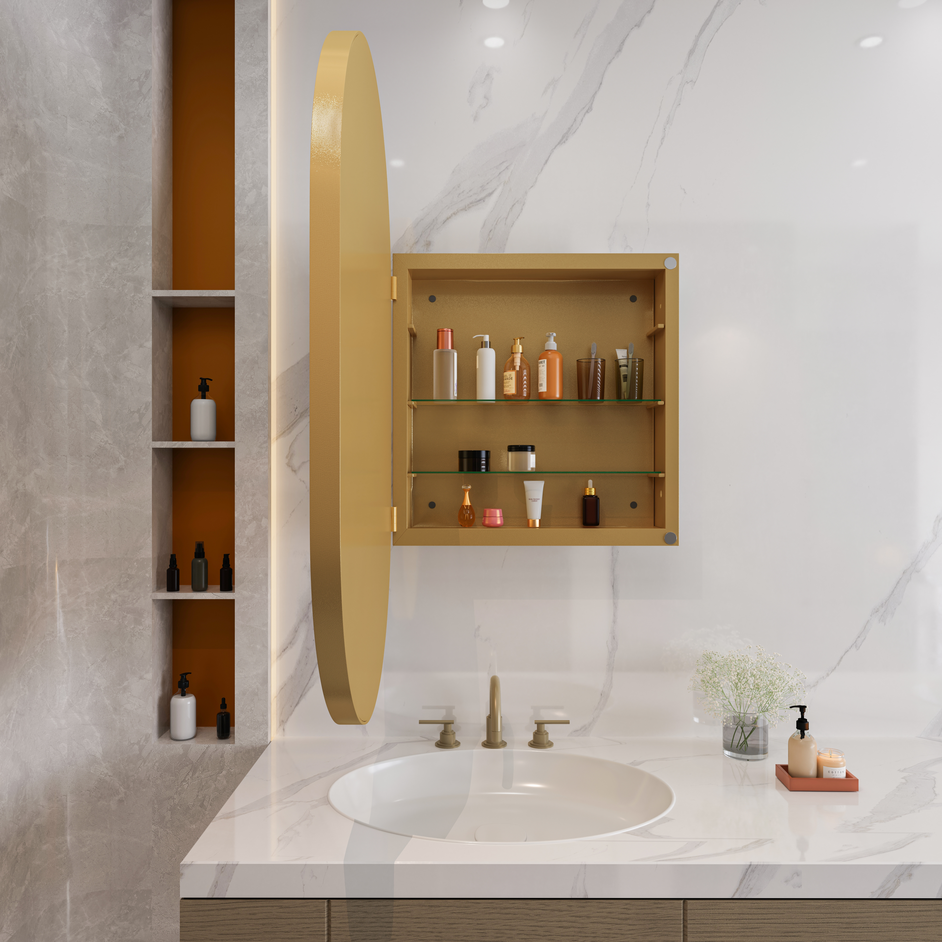 Détail du miroir