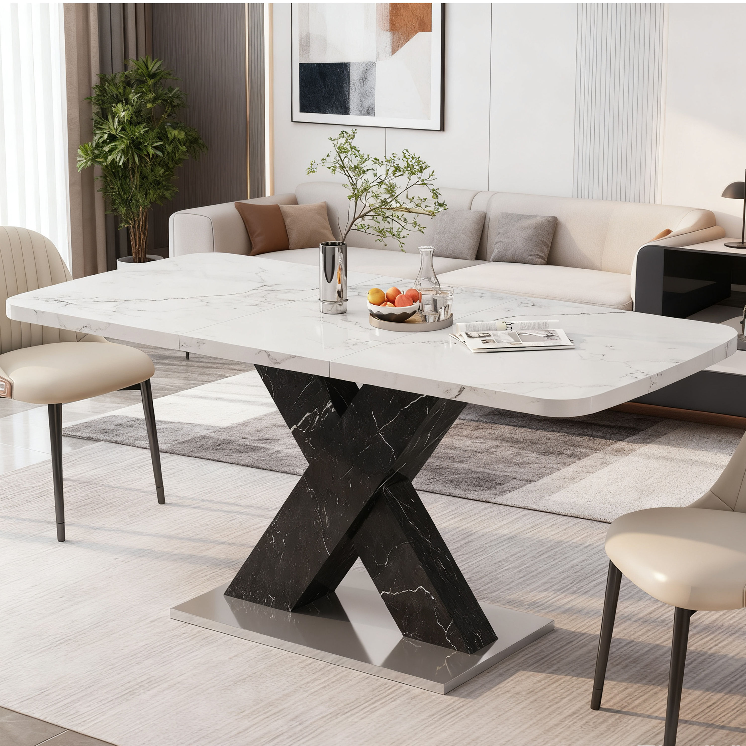 Vue principale du table à manger