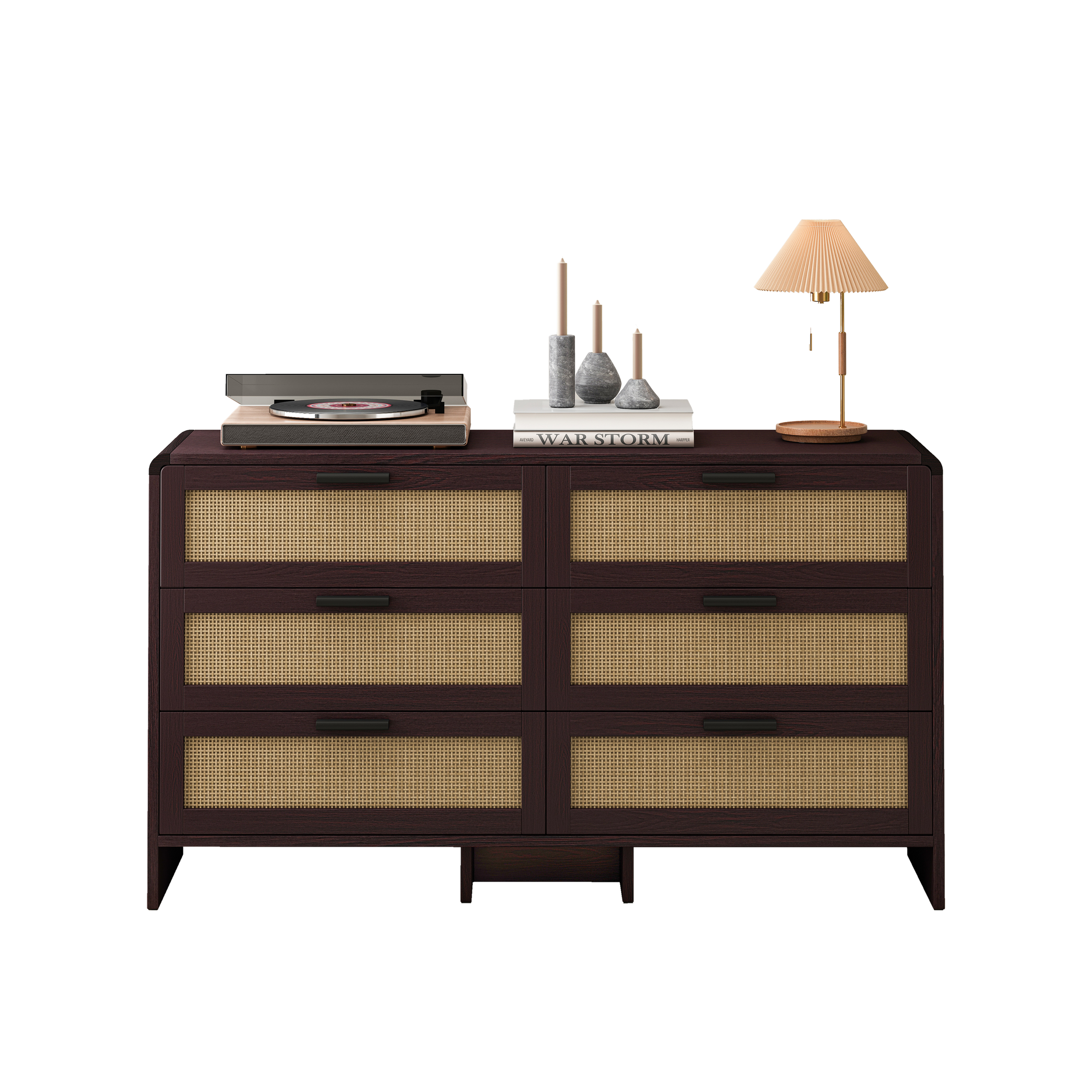 Détail du meuble de rangement