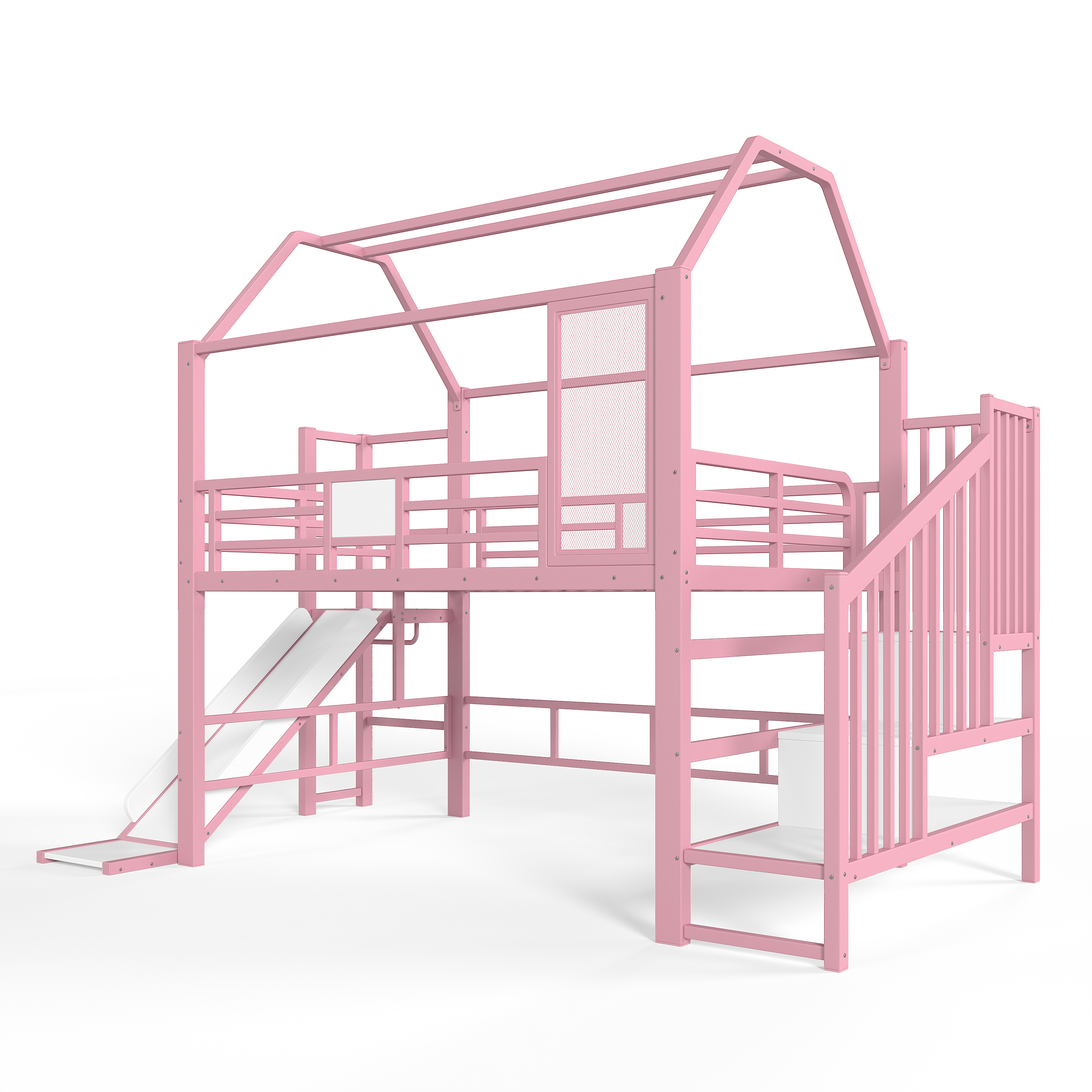 détail toboggan intégré du lit enfant