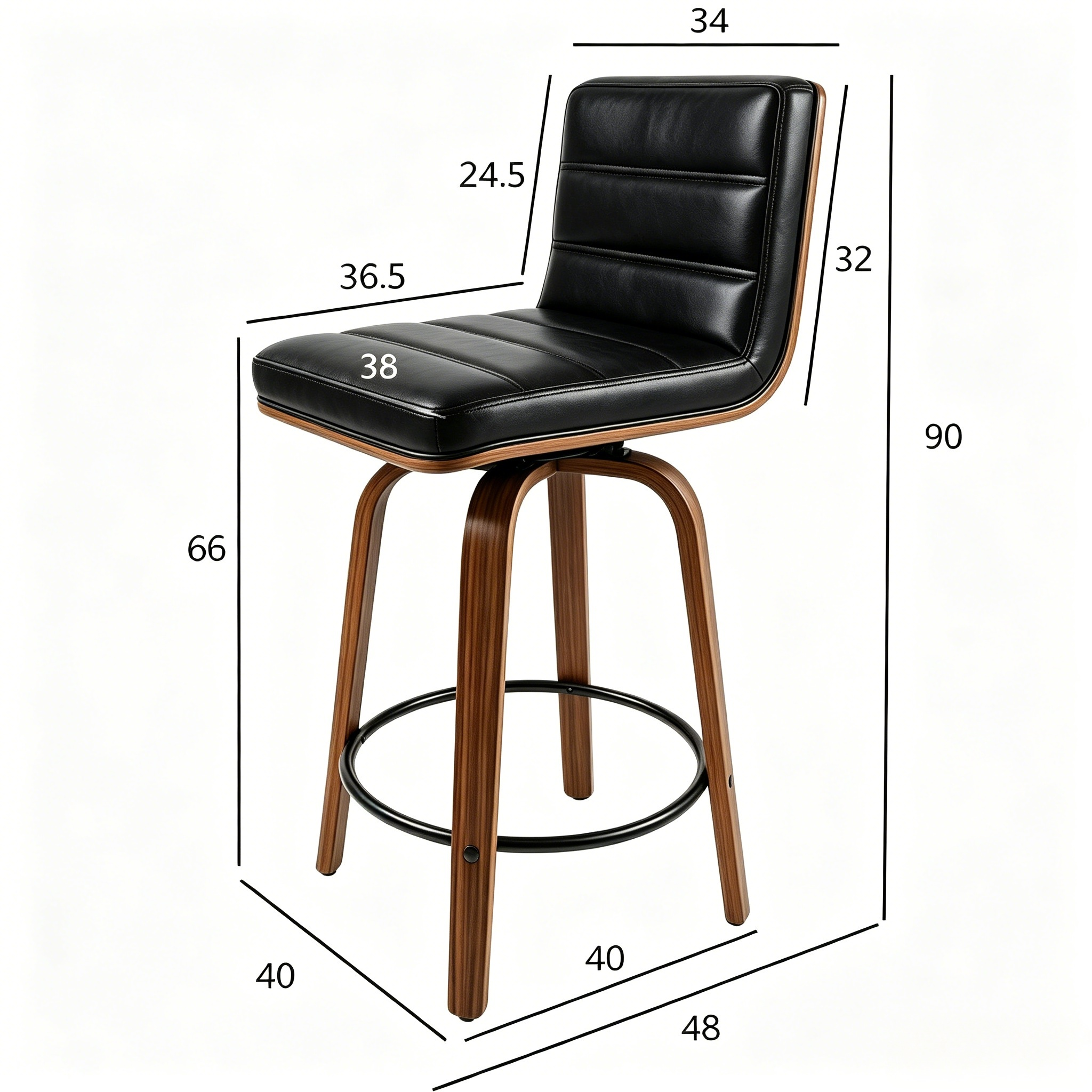 Dimensions du tabouret de bar