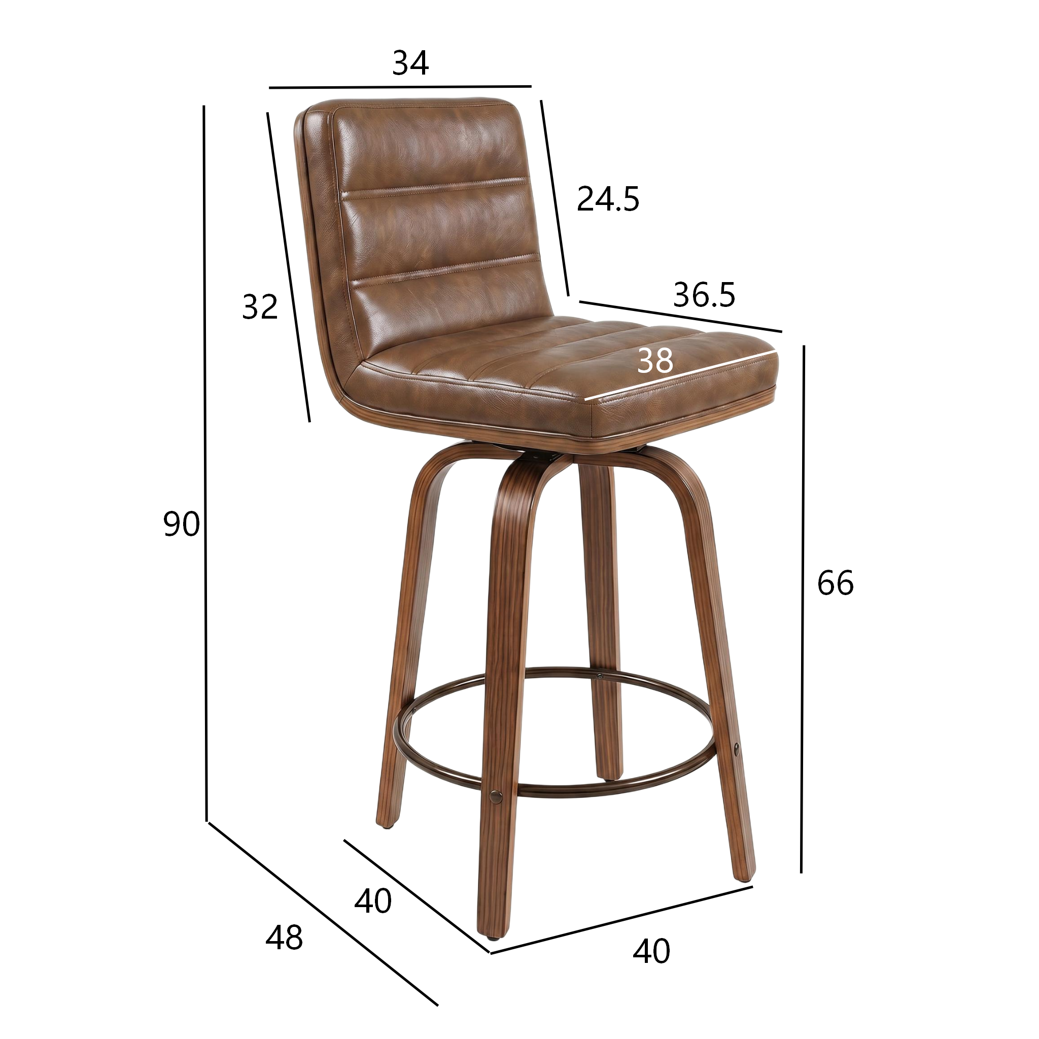 Dimensions du tabouret de bar