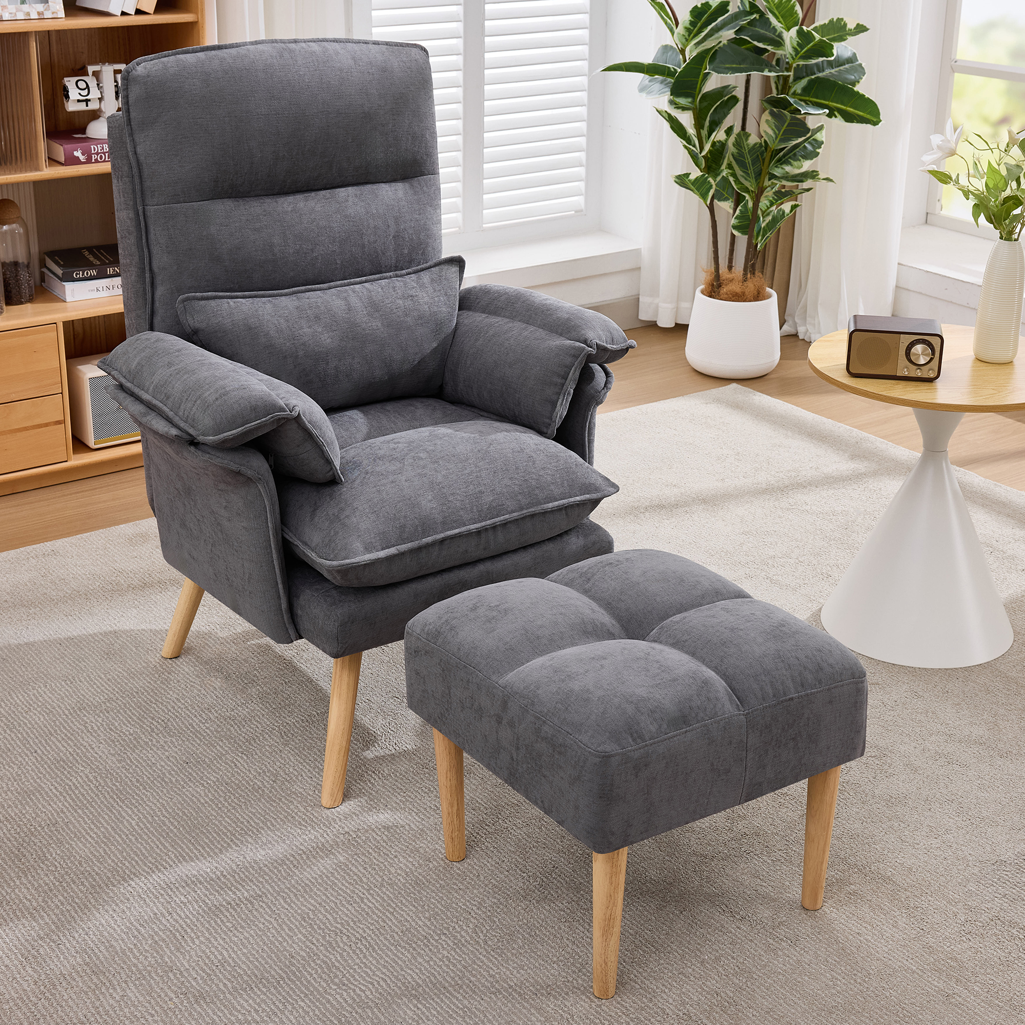 Fauteuil inclinable avec repose-pieds