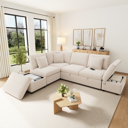 Pouf avec charge USB