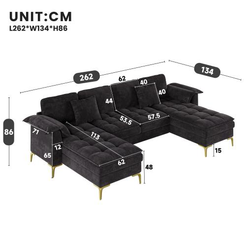Design minimaliste et pieds métal doré
