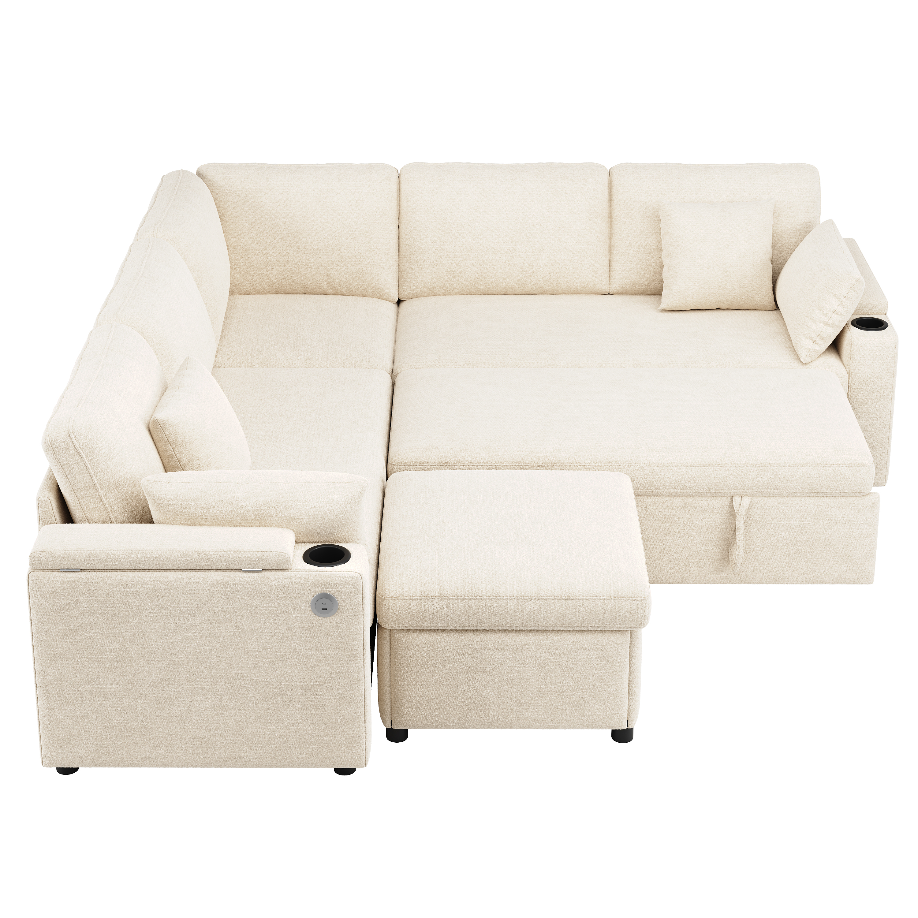 Vue complémentaire 5 du canapé beige