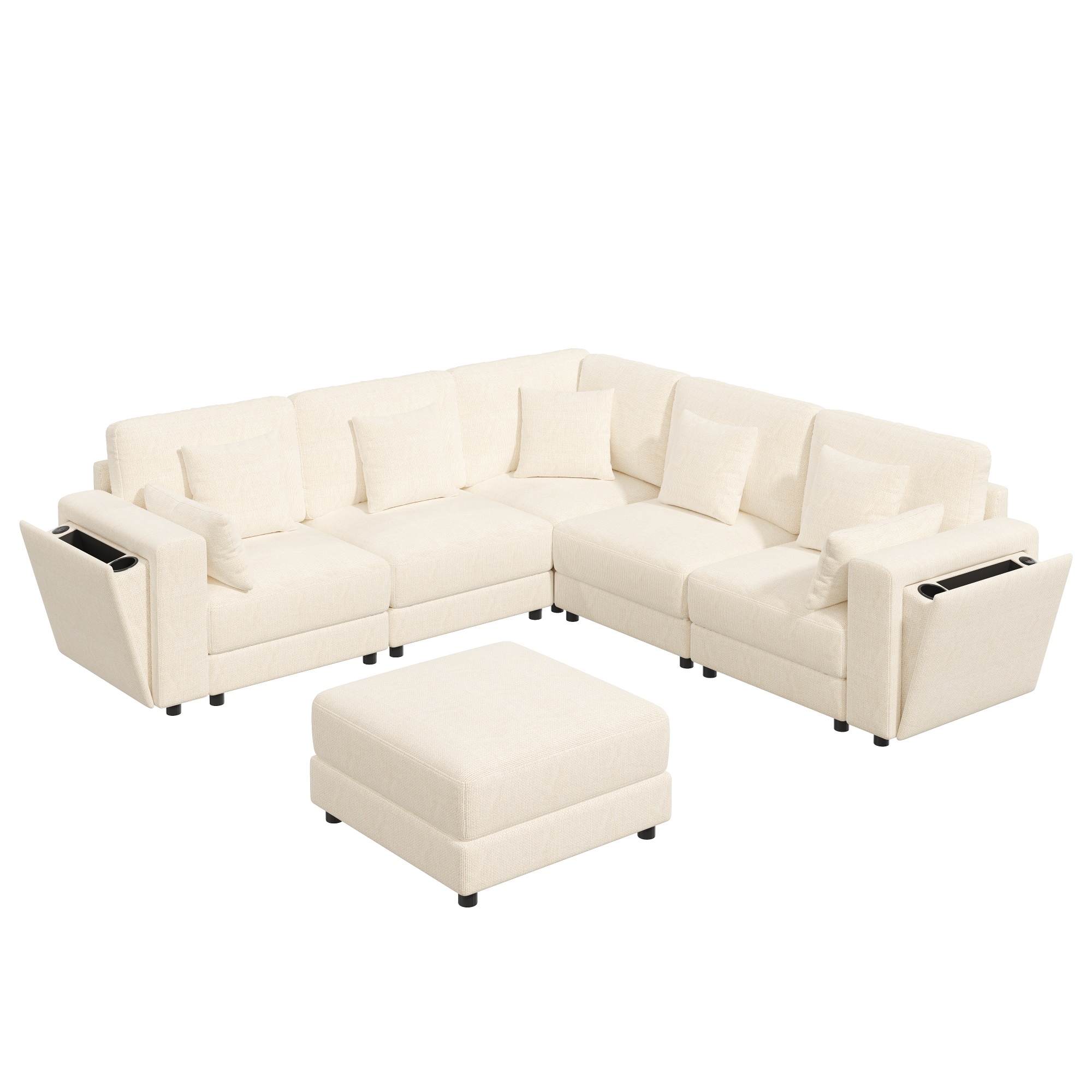 Vue complémentaire 3 du canapé beige