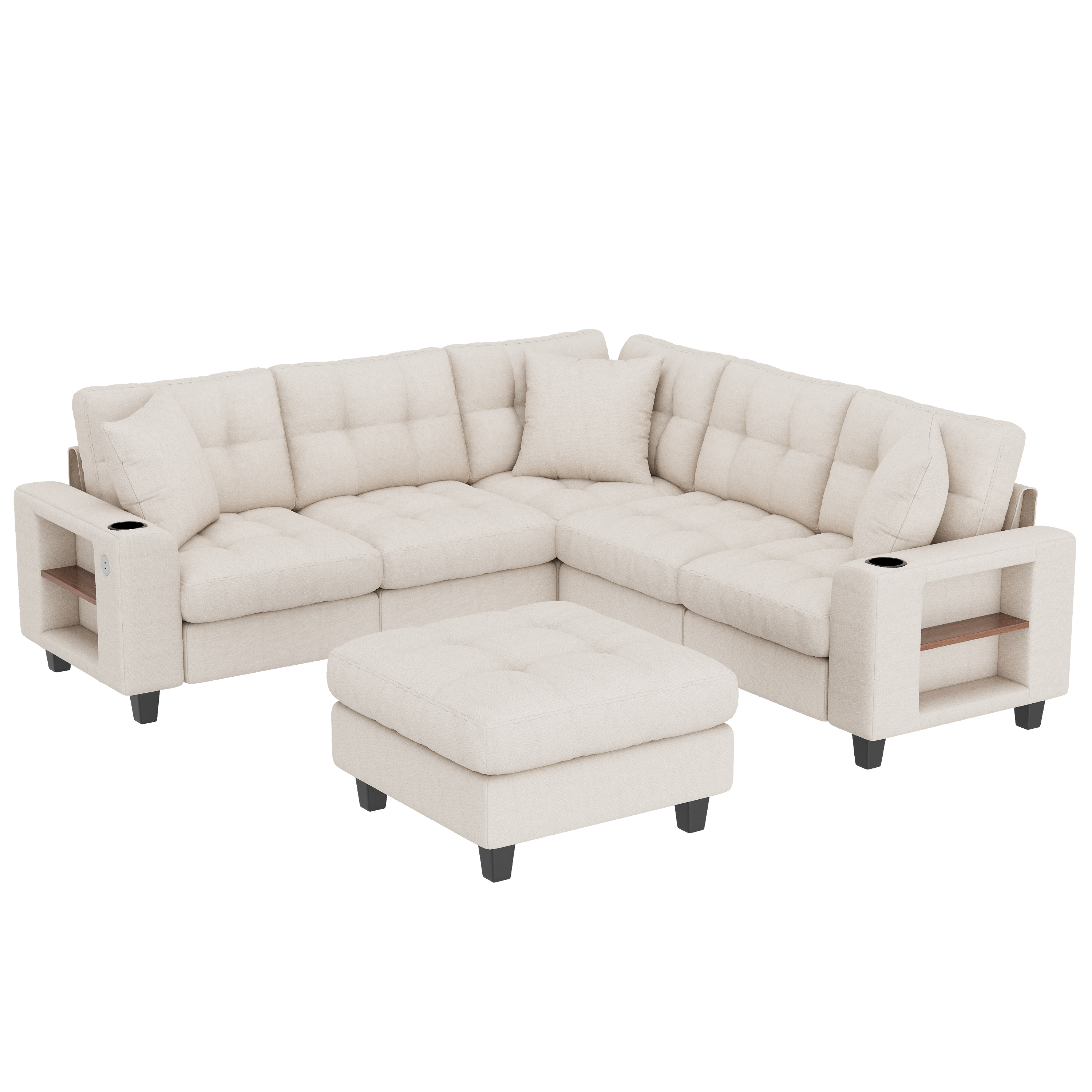 Vue complémentaire 3 du canapé beige