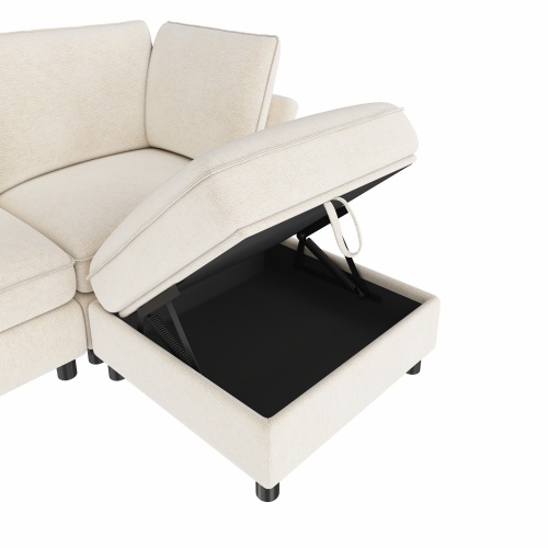 Rangement pouf