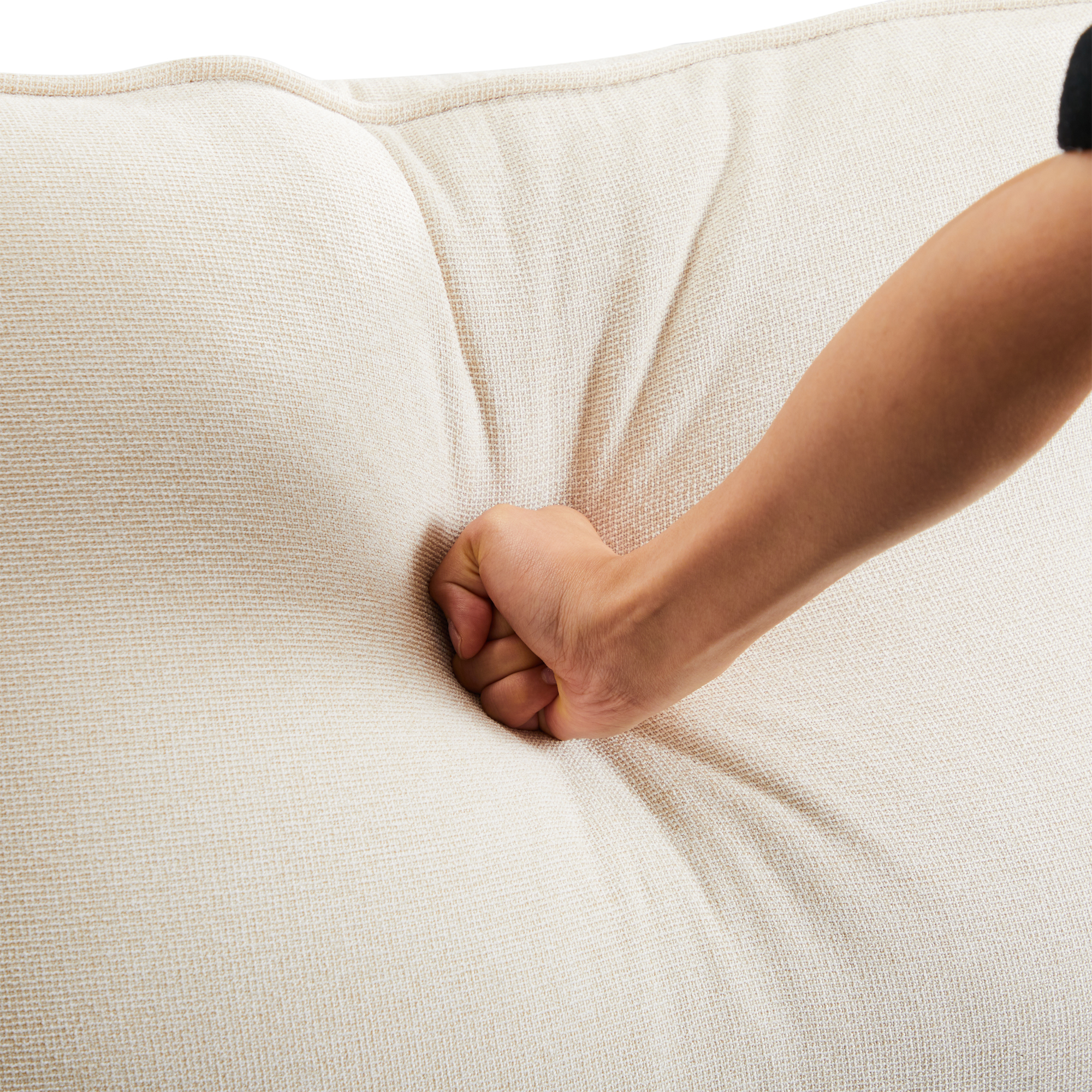 Canapé 4-5 places en tissu aspect lin, absorbant l'humidité, respirant, résistant, dossiers hauts avec grands coussins, pour salon, pour famille et amis, atmosphère chaleureuse et intime, usage quotidien durable - image 12