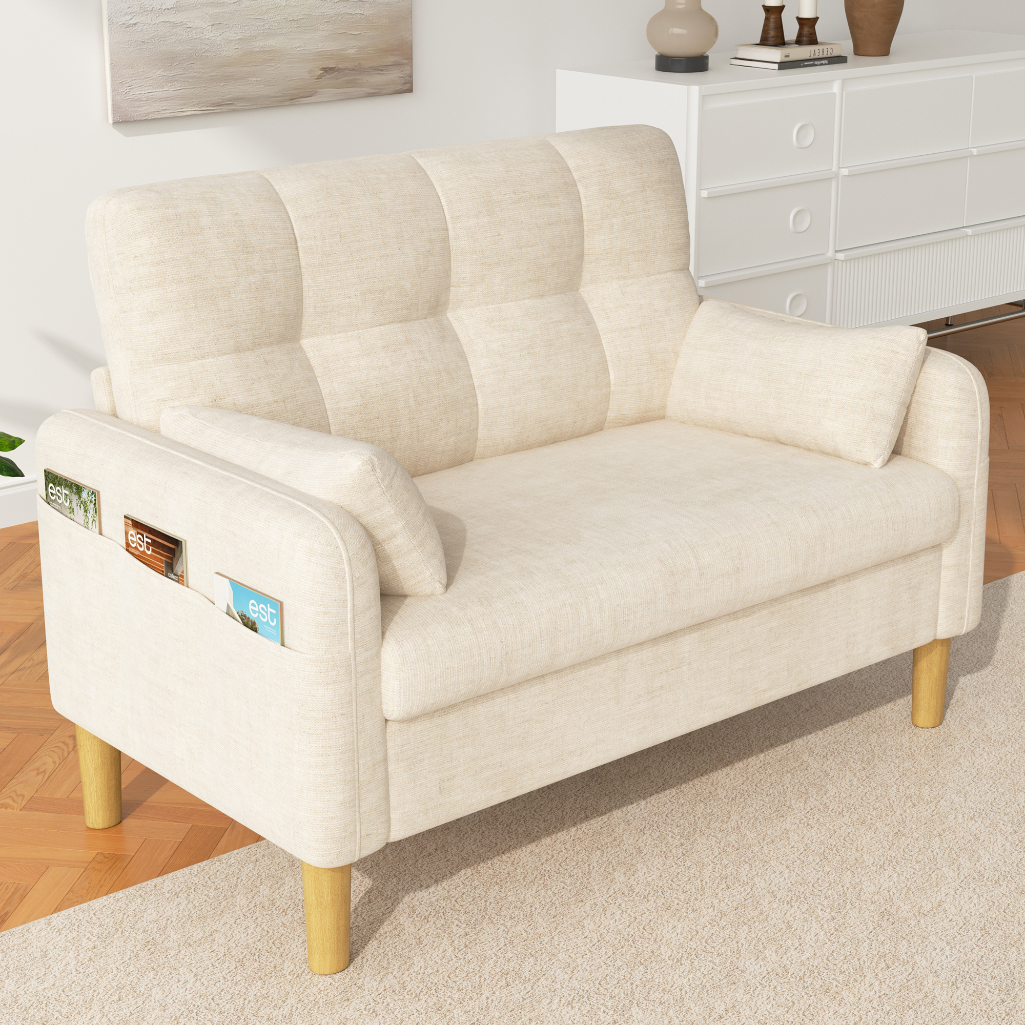 Assise confortable avec dossier haut