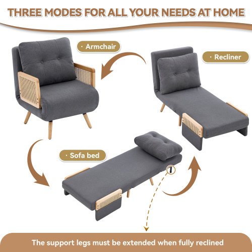 Fauteuil-lit 3 en 1