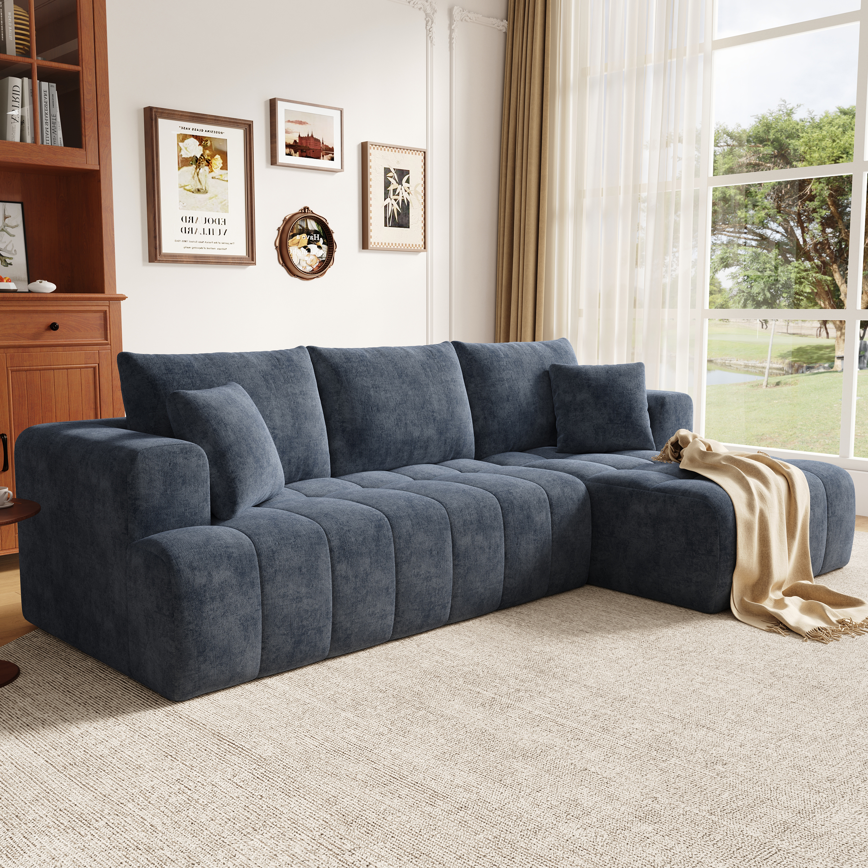 Modulares L-förmiges Ecksofa ohne Gestell, Cloud-S