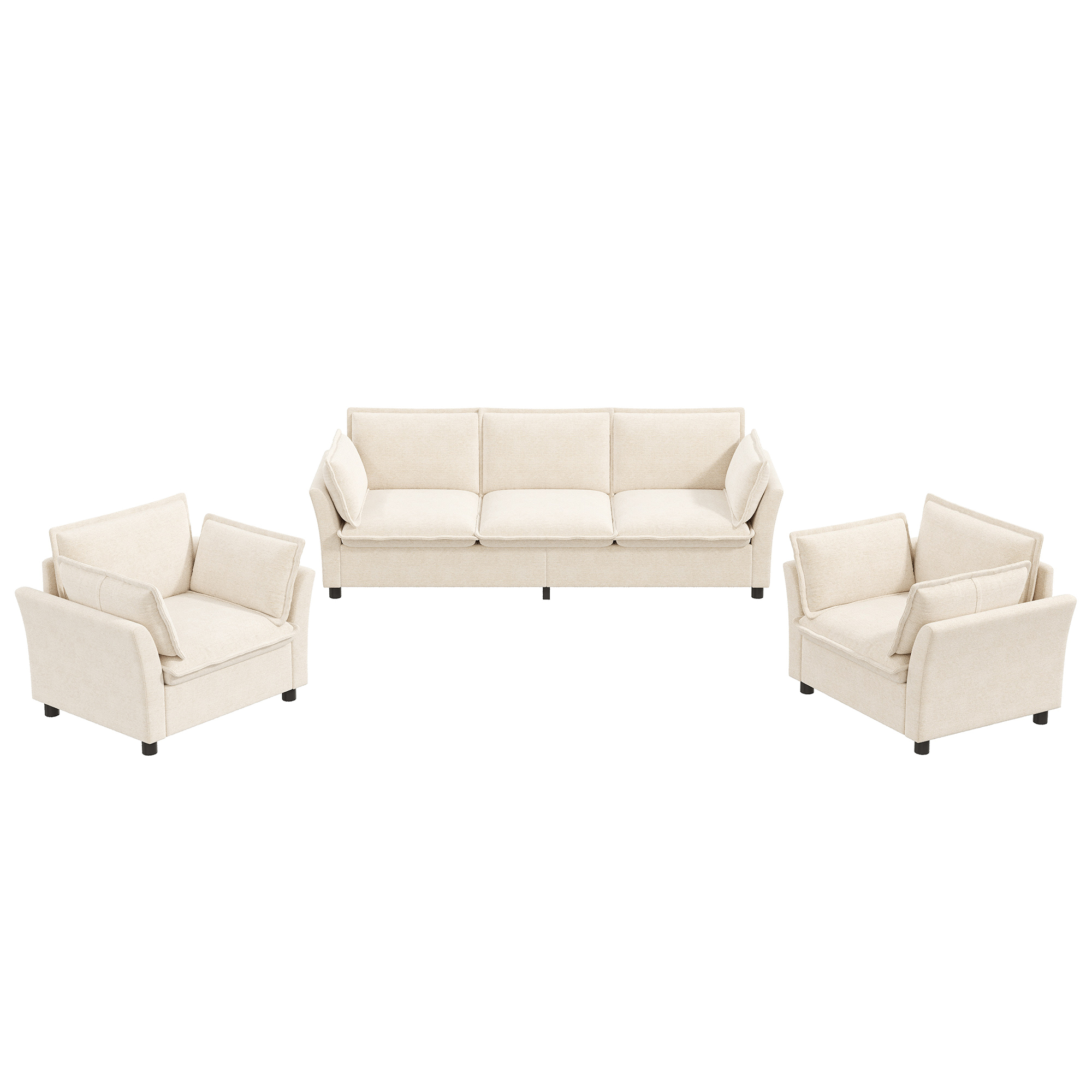 Vue complémentaire 3 du canapé beige