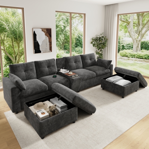Poufs avec rangement intégré
