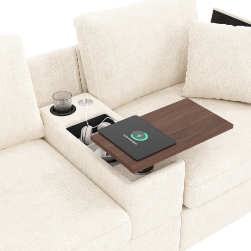 Accoudoir central avec porte-gobelets ports USB et Type-C