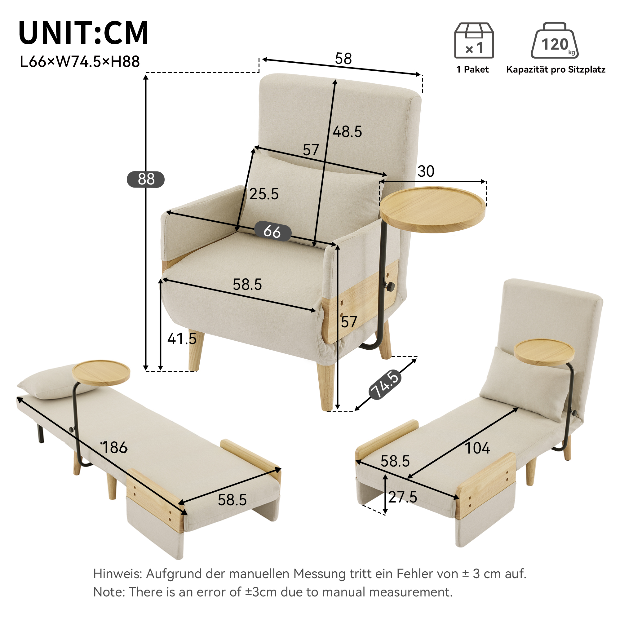 Dimensions du lit simple
