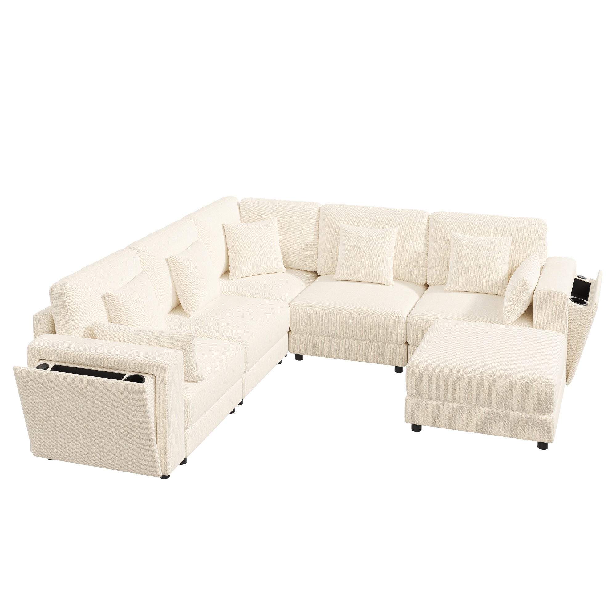 Vue complémentaire 2 du canapé beige