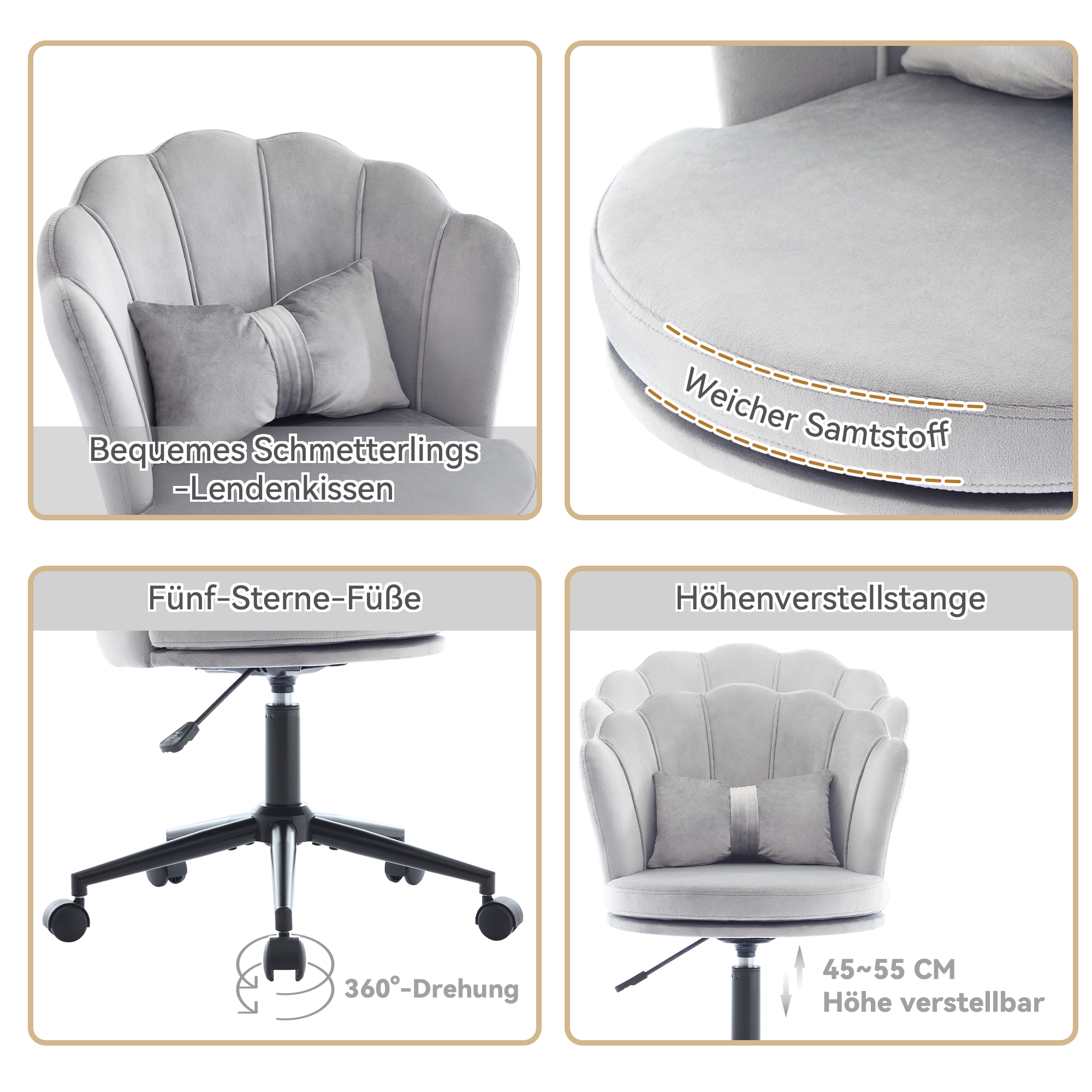 Dimensions du fauteuil de bureau