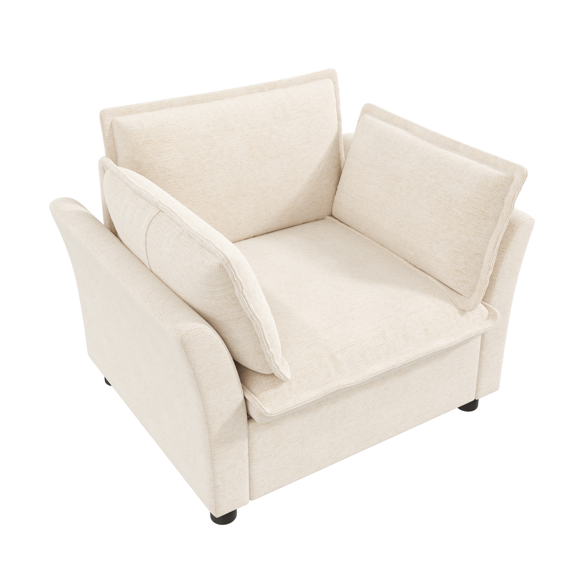 Vue complémentaire 2 du canapé beige