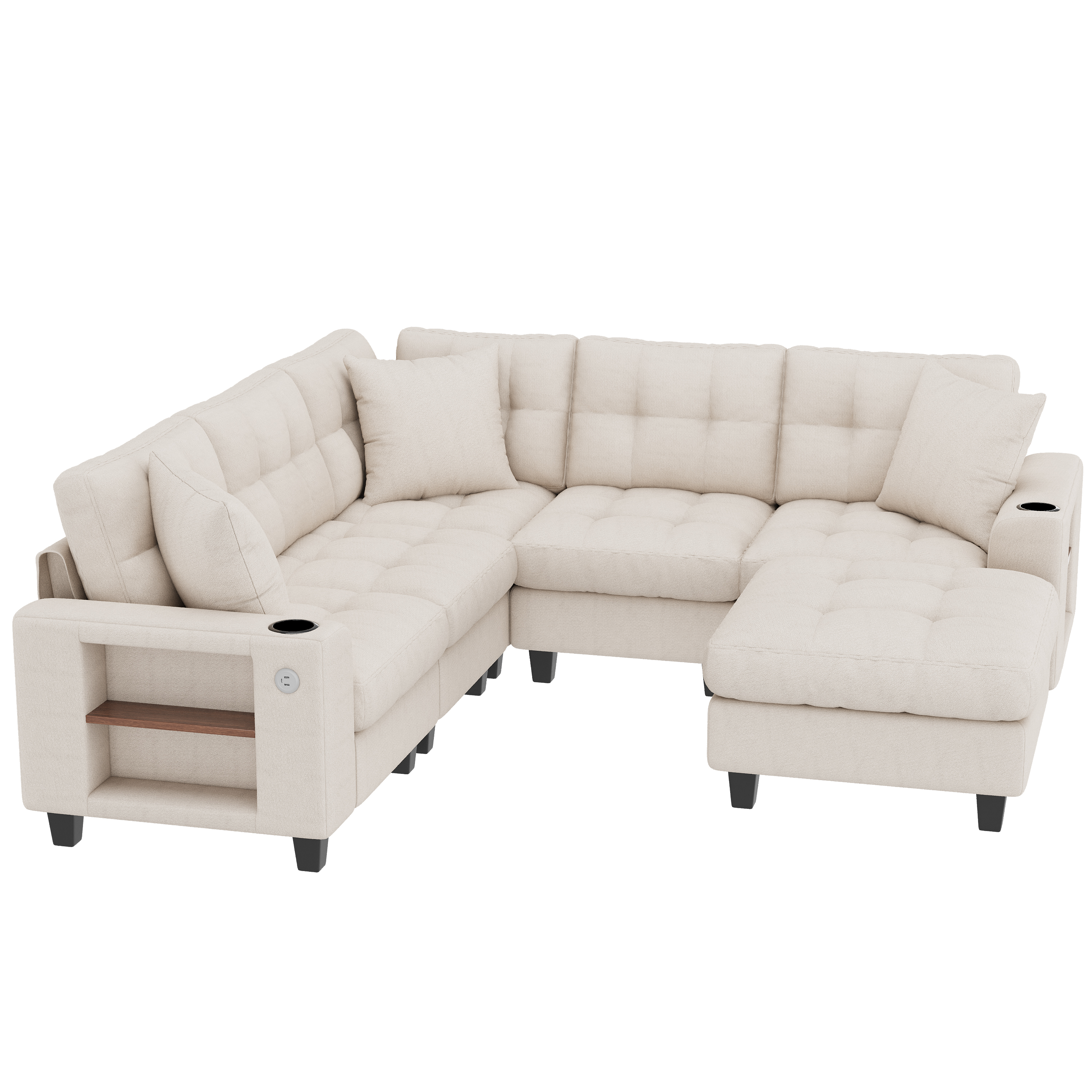 Vue complémentaire 5 du canapé beige