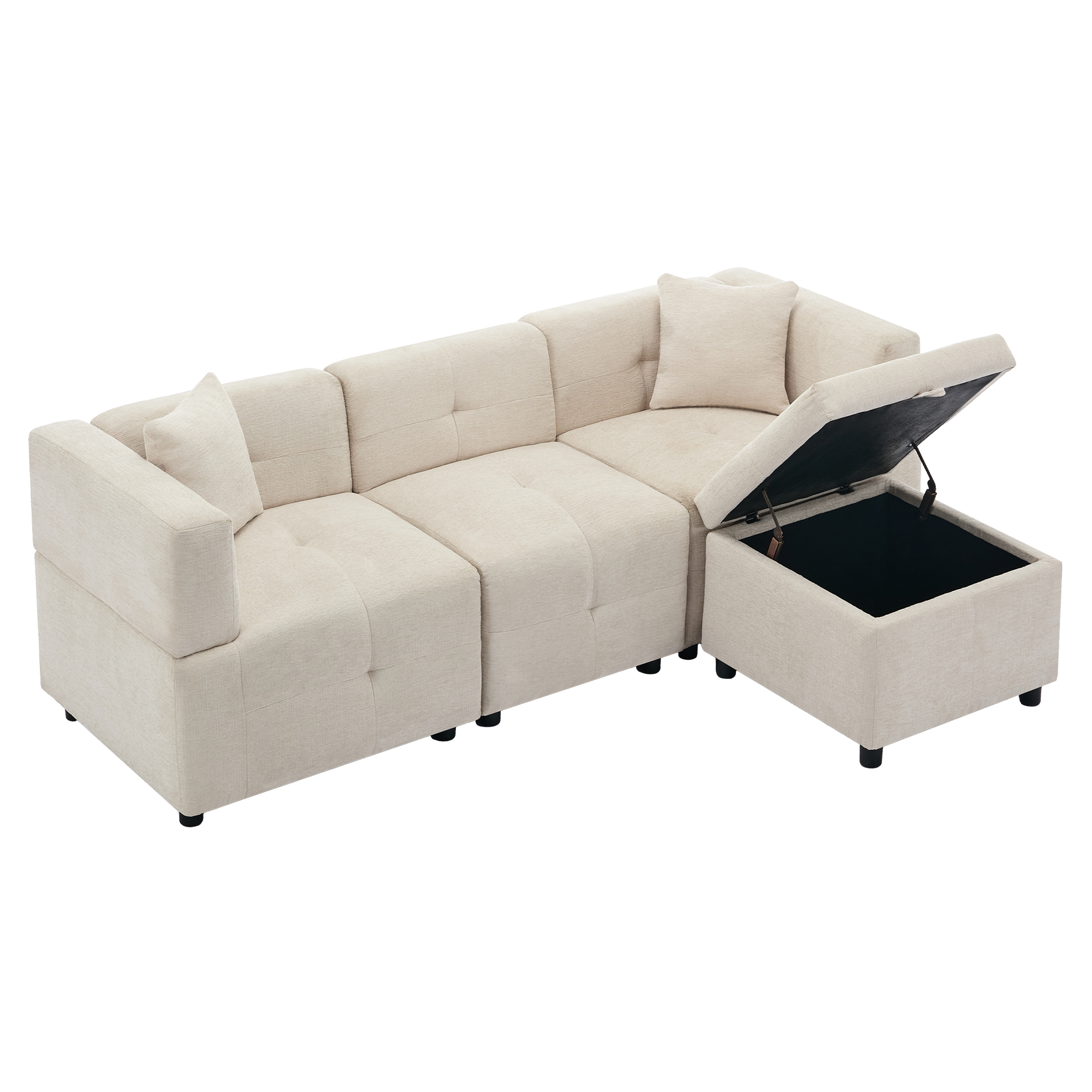 Confort canapé chenille beige