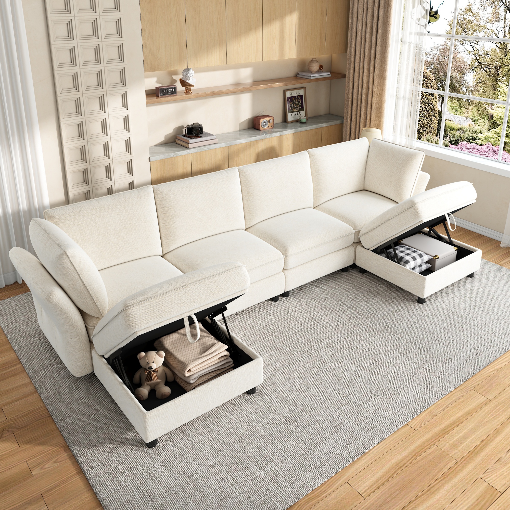 Canapé d’angle modulaire - Vue 1