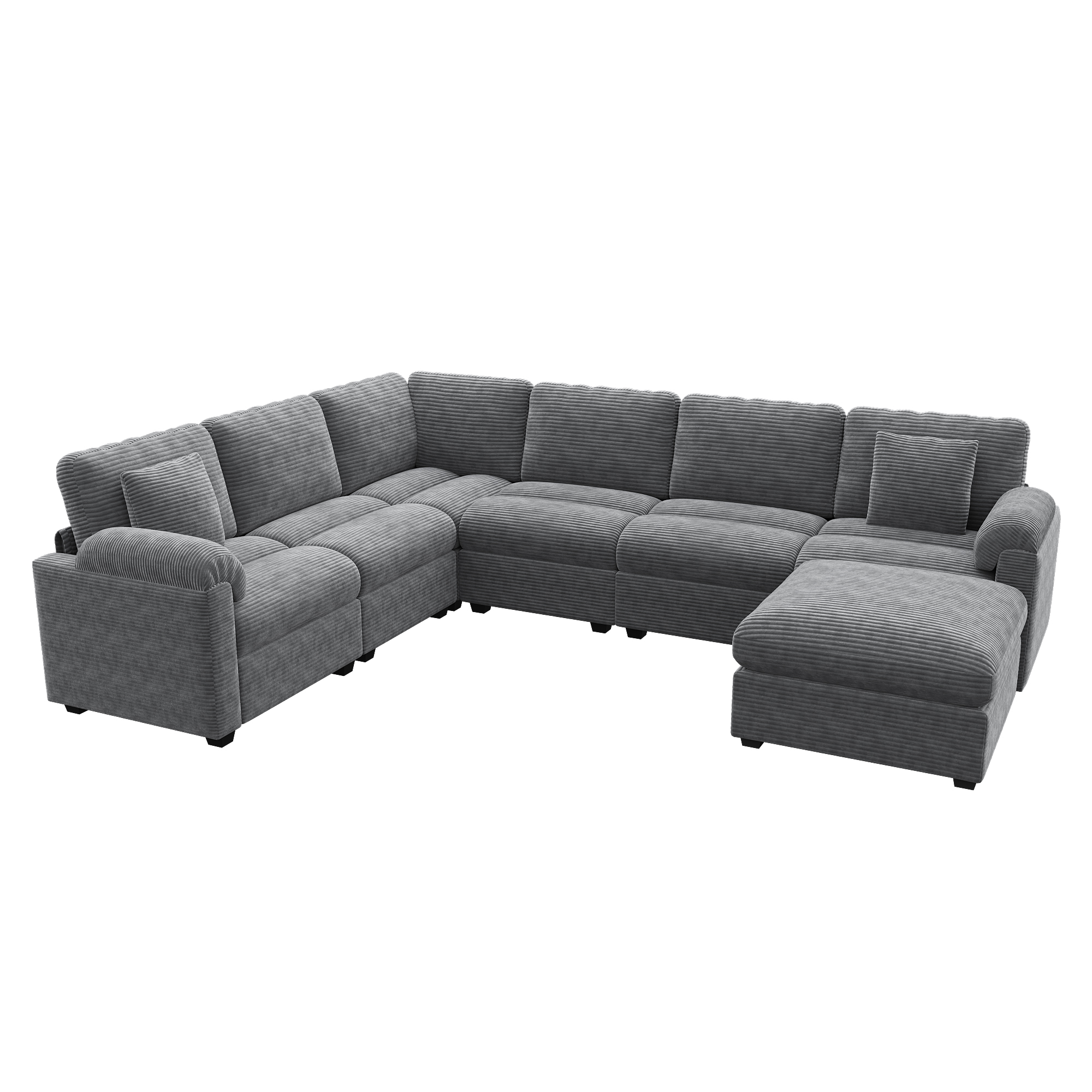 Vue complémentaire 4 du canapé gris