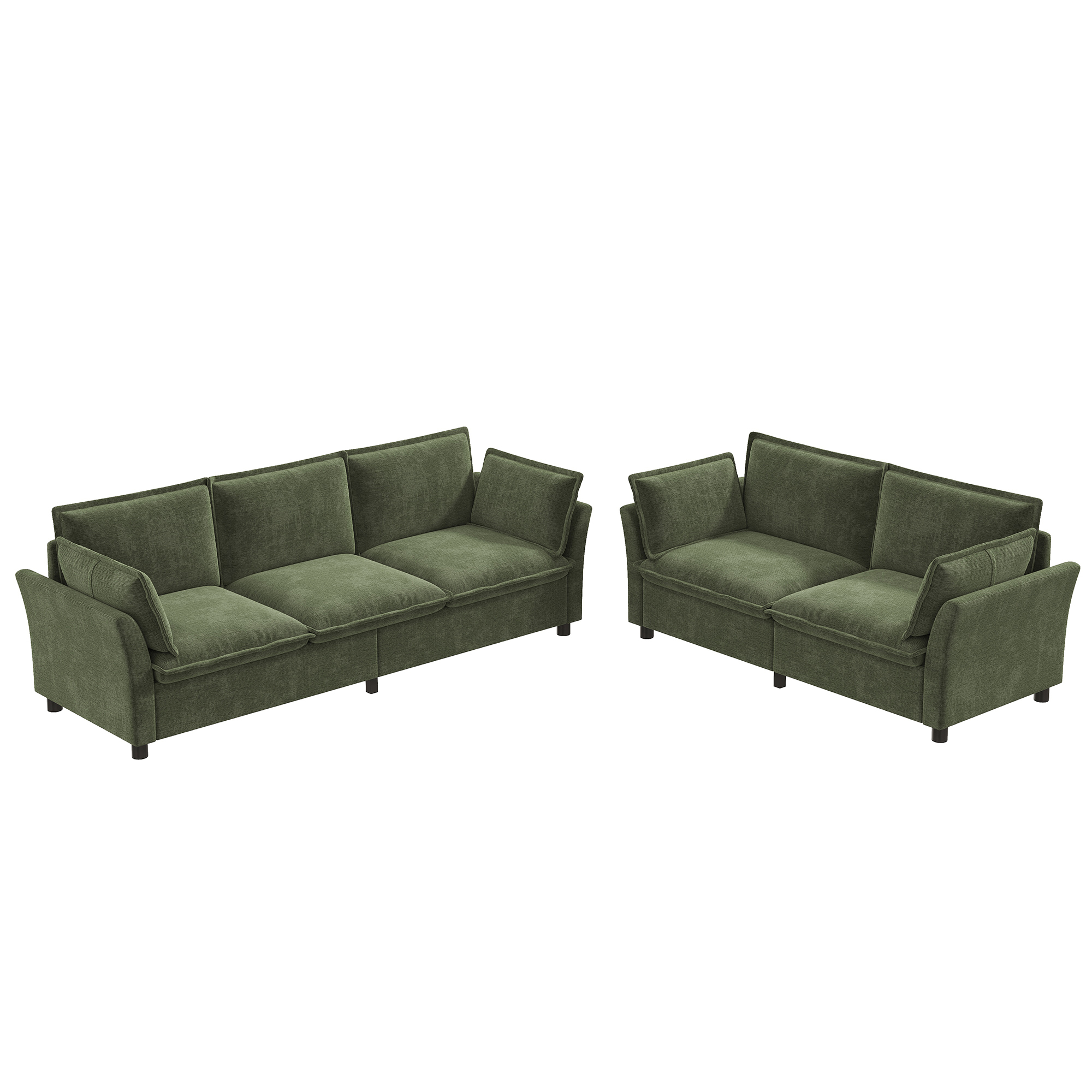 Vue complémentaire 3 du canapé vert