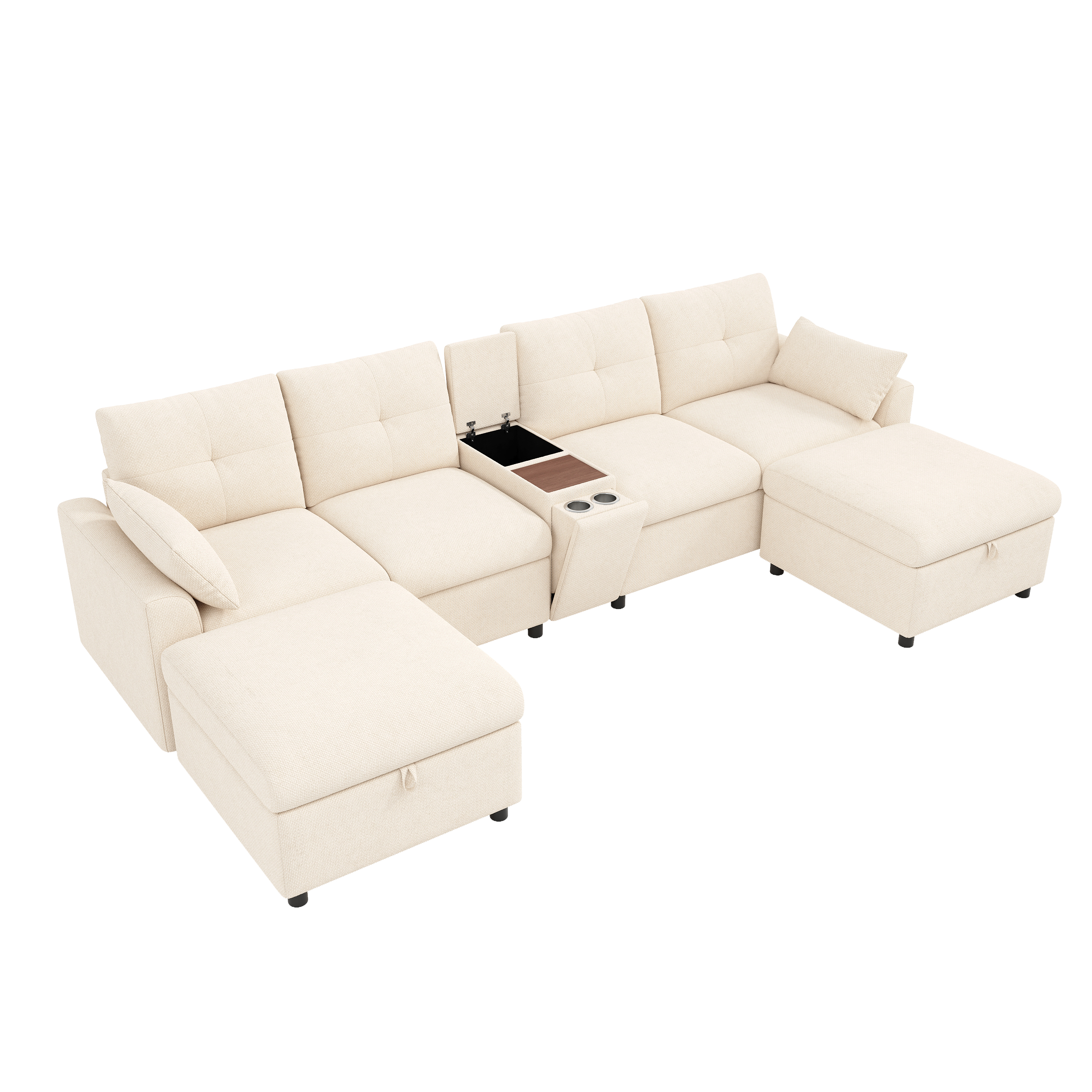 Vue complémentaire 4 du canapé beige