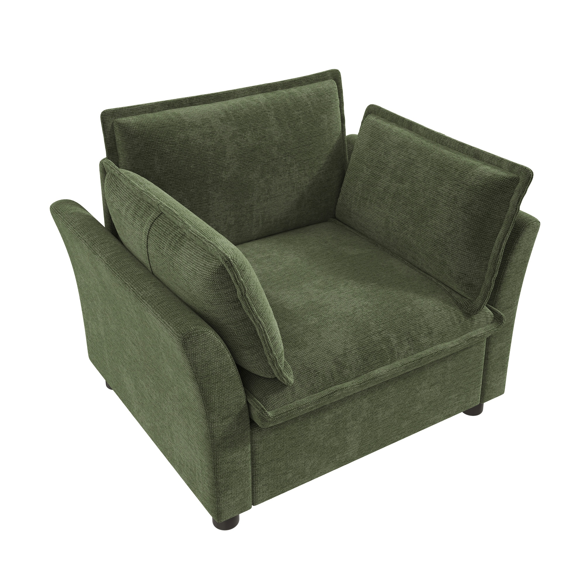 Vue complémentaire 3 du canapé vert