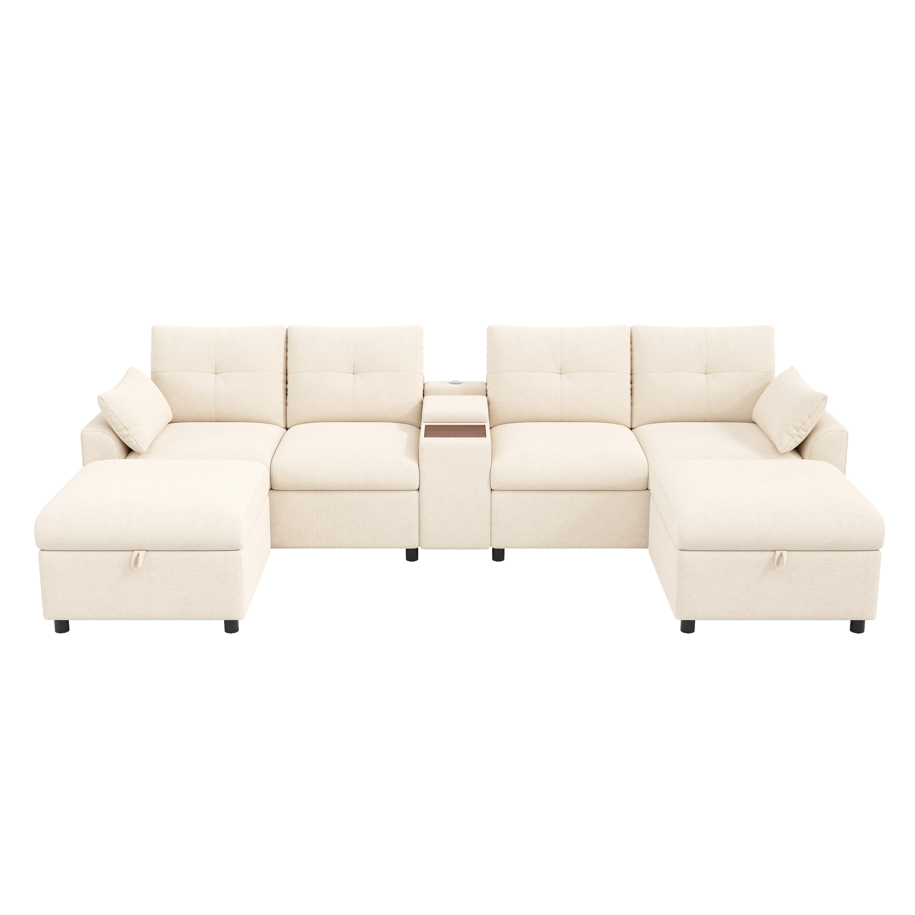 Vue complémentaire 2 du canapé beige