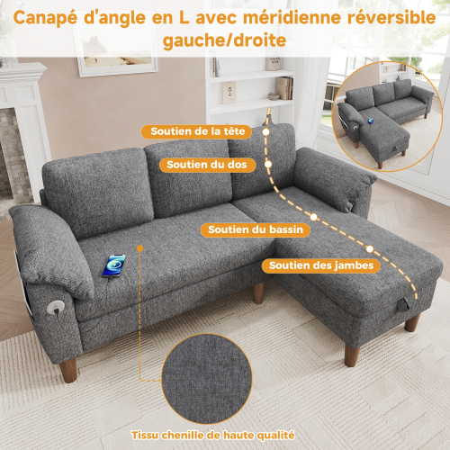 Assise avec ressorts ensachés