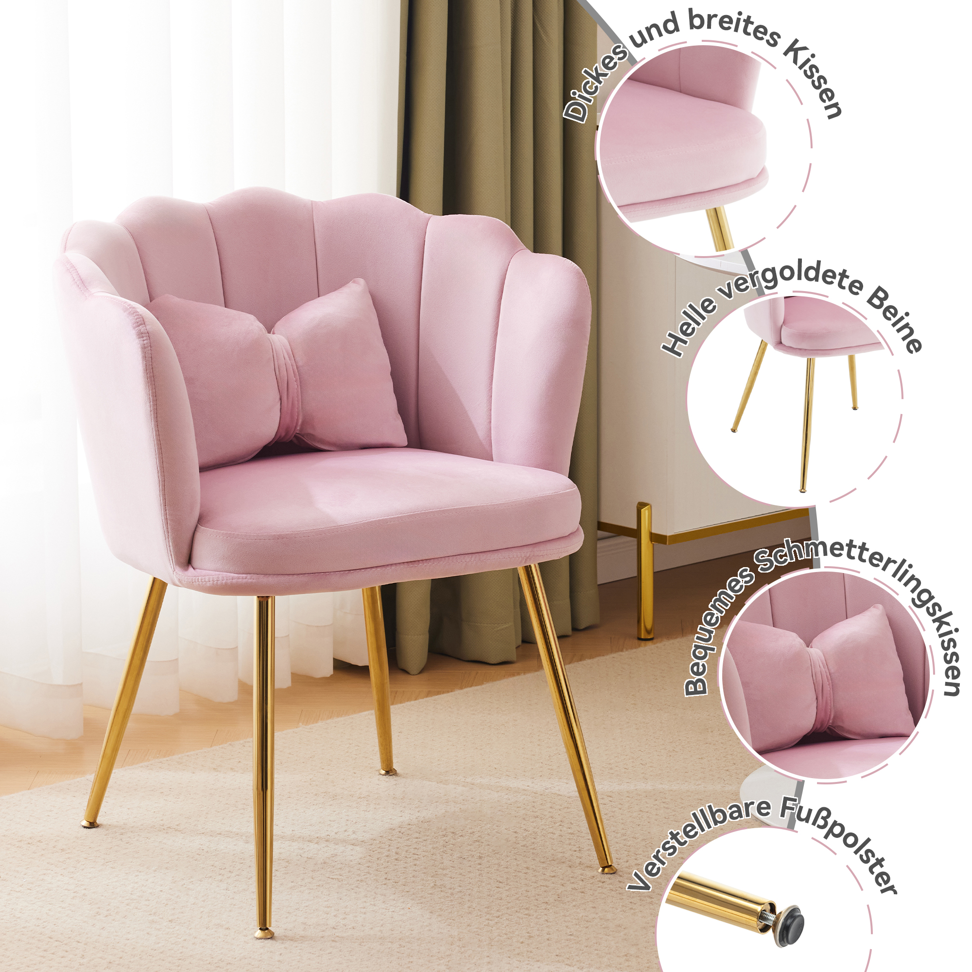 finition à boucles décoratives, design remarquable dans tous les espaces