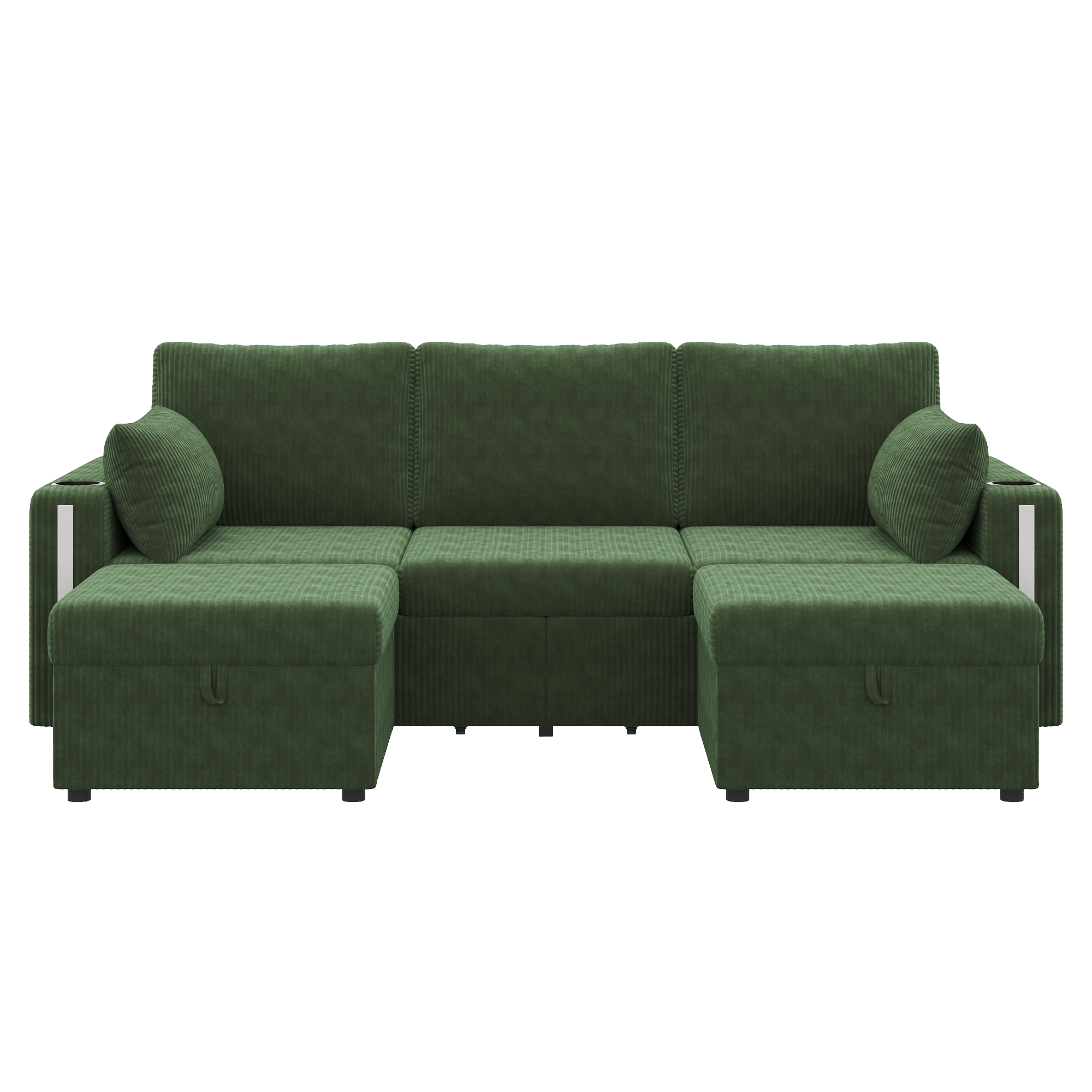 Vue complémentaire 4 du canapé vert