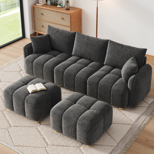 Configurations en L et en U avec poufs indépendants