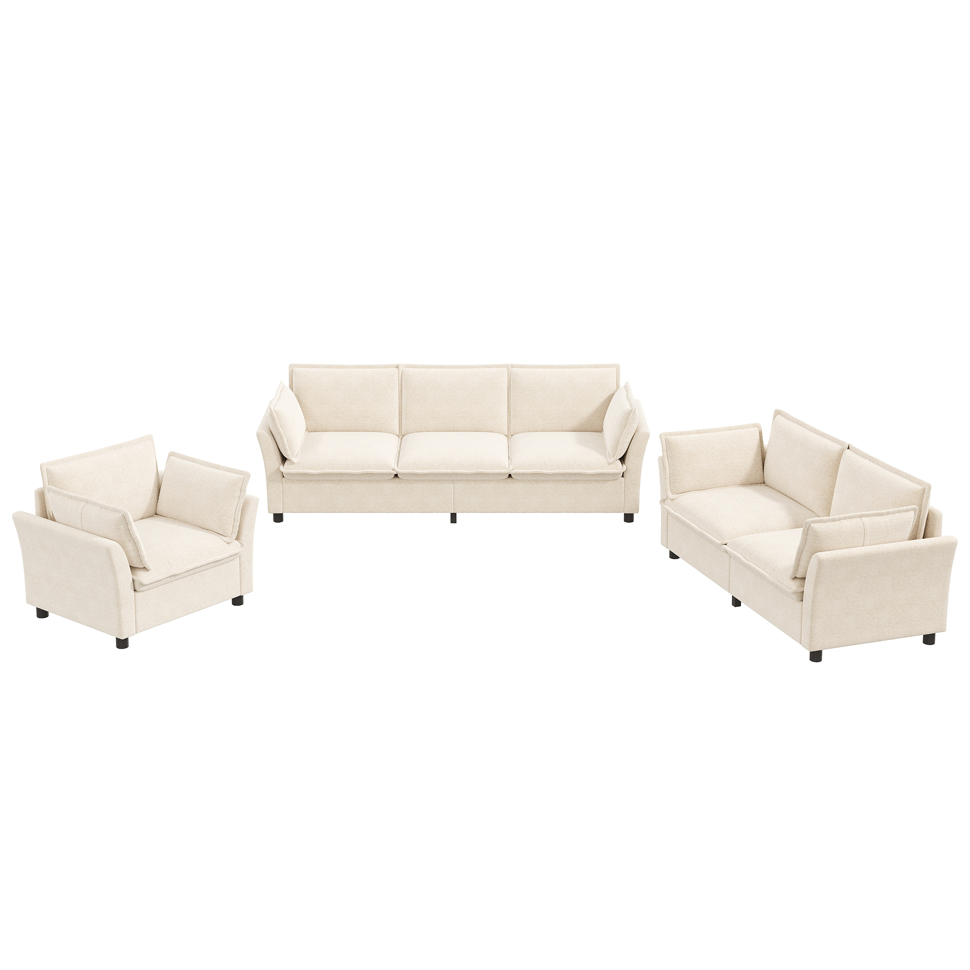 Vue complémentaire 5 du canapé beige