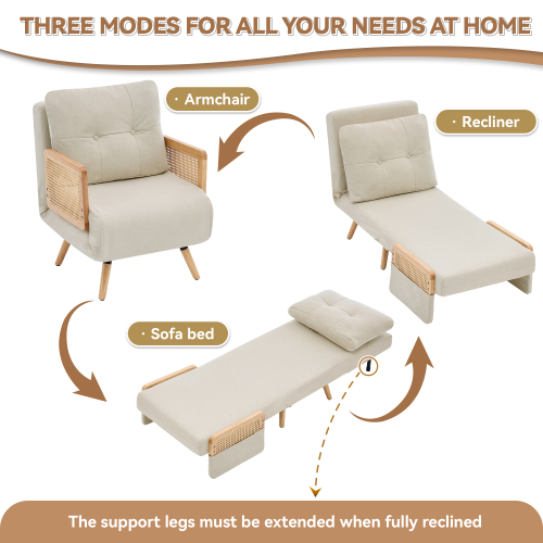 Fauteuil-lit 3 en 1
